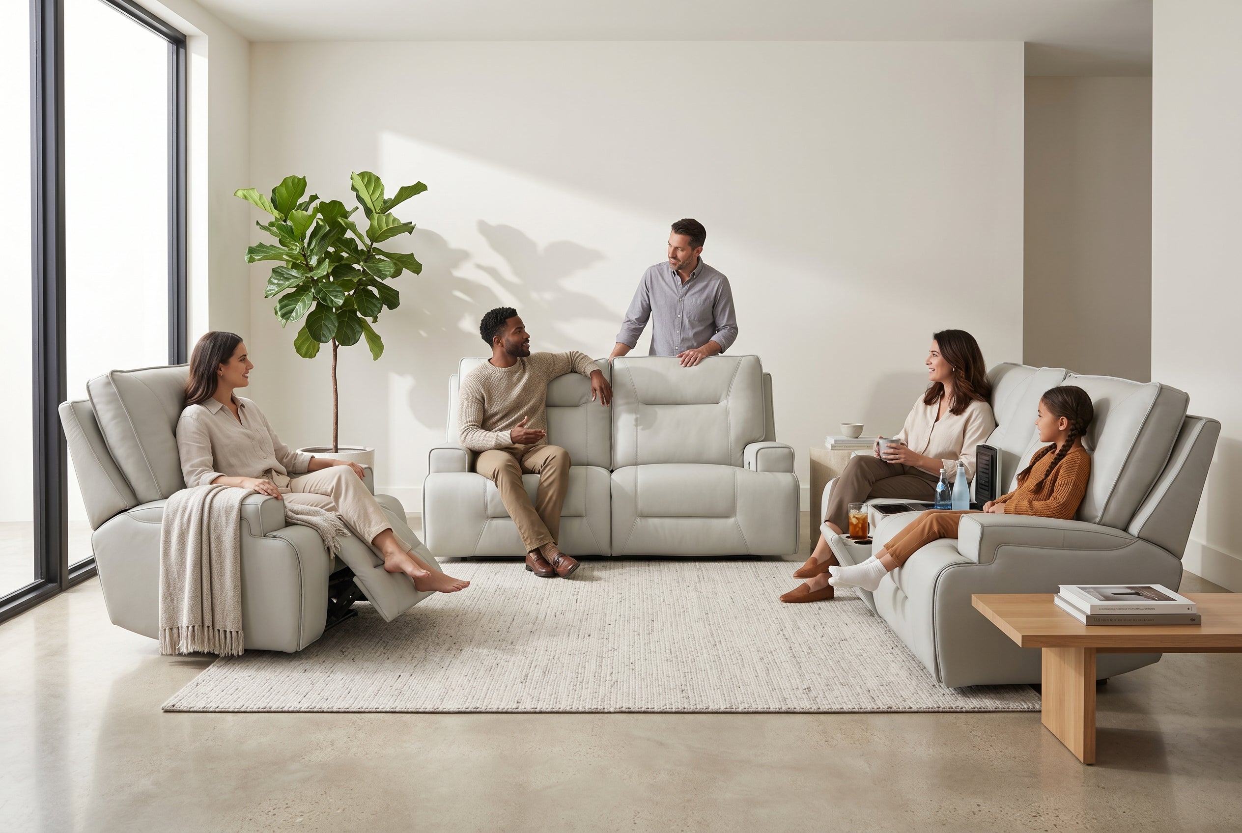 Atlas Fog Zero Gravity Power Reclining Sofa
