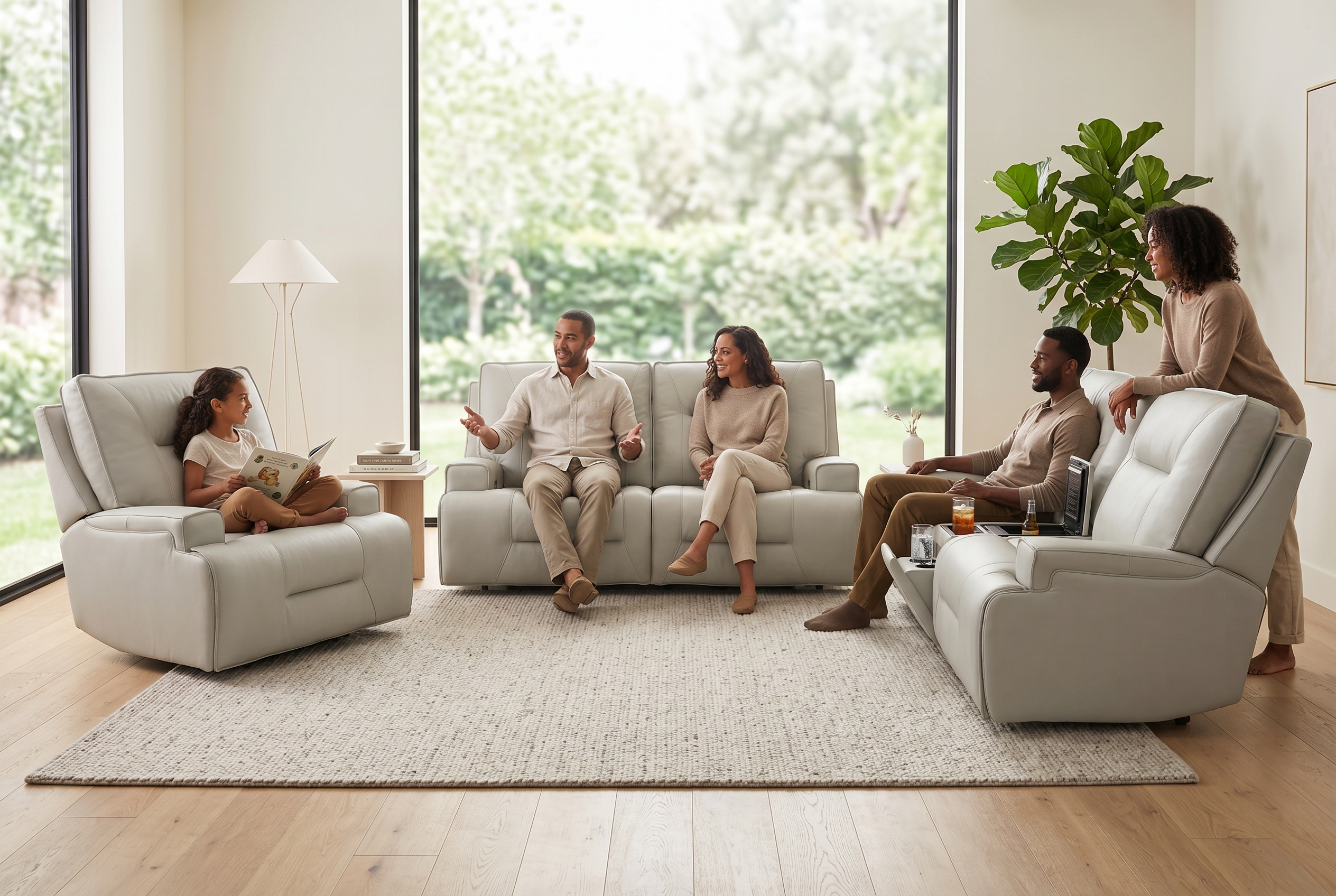 Atlas Fog Zero Gravity Power Reclining Sofa
