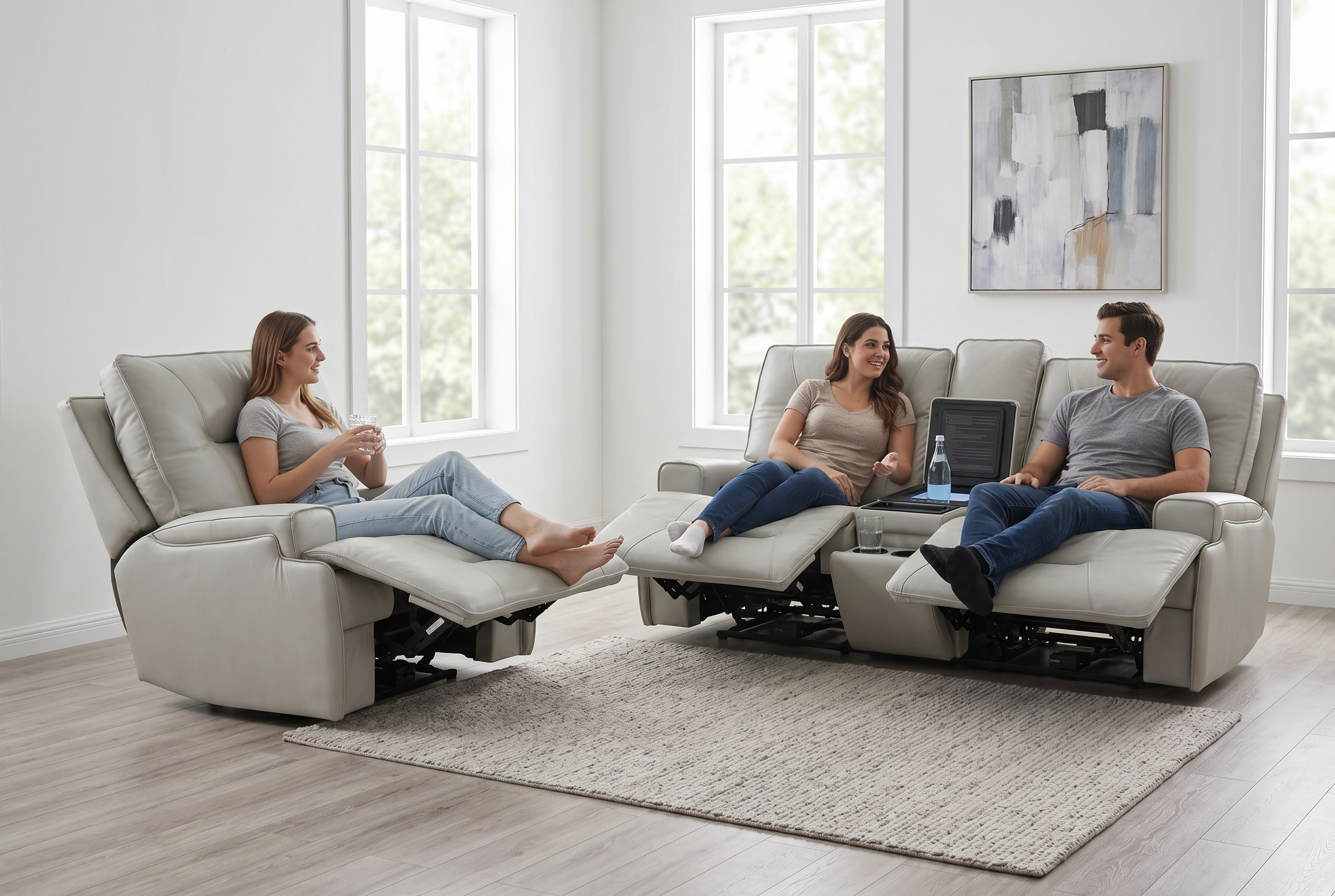 Atlas Fog Zero Gravity Power Reclining Sofa