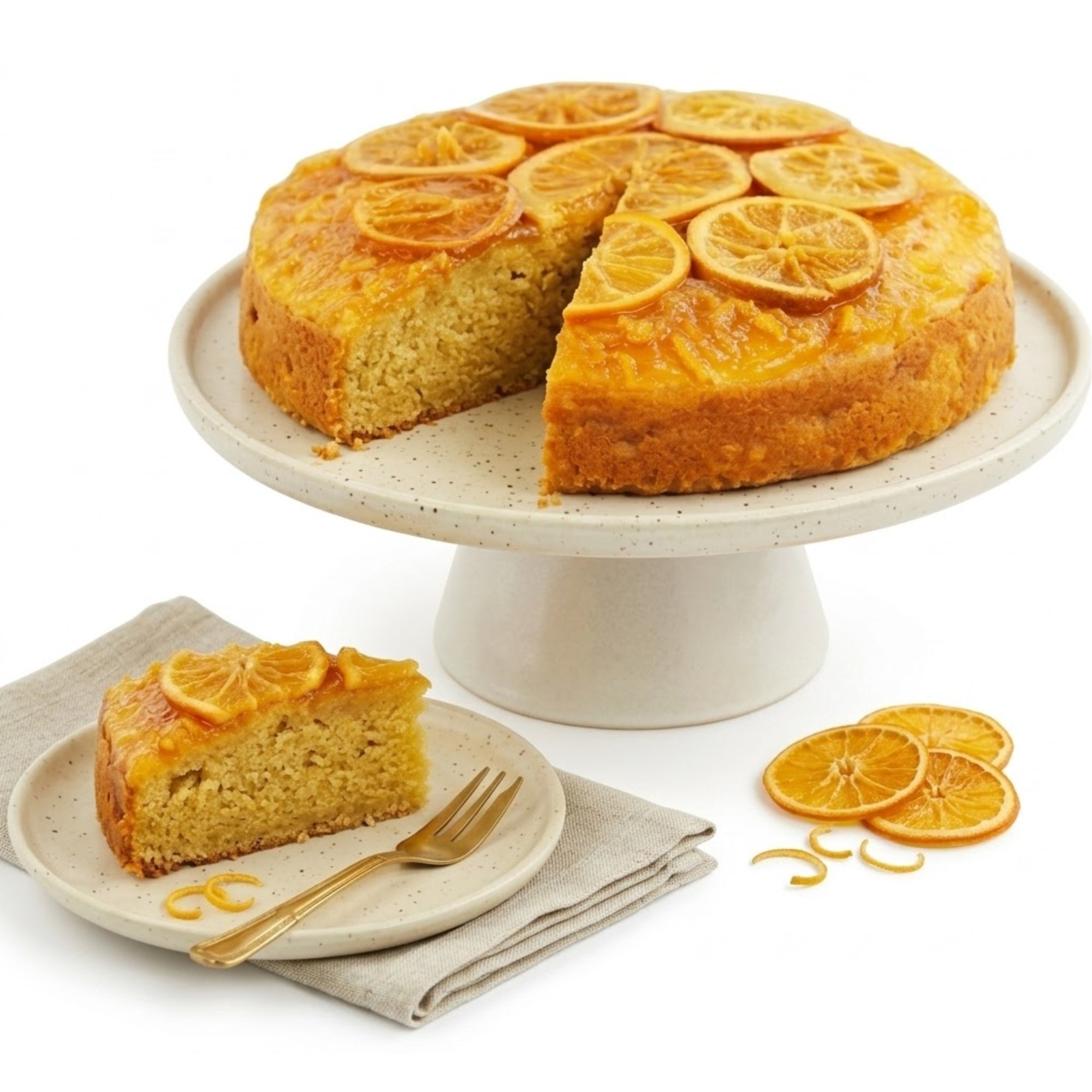 Andy Anand Orange Cake, 9-Inch, 2 lb – Hand-Baked, Fresh Orange Flavor, All-Natural Ingredients, No Preservatives, Birthday & Holiday Gift