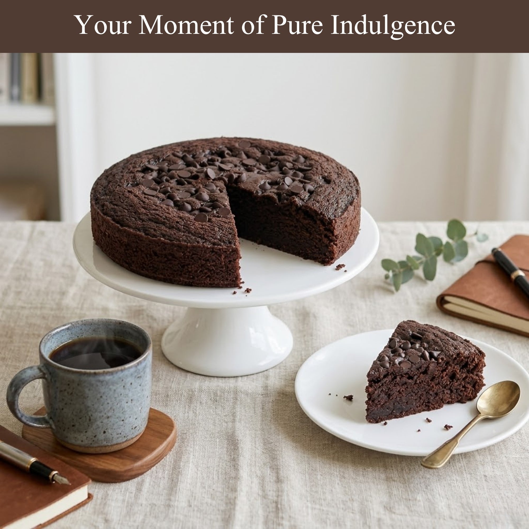 Andy Anand Sugar-Free Triple Chocolate Cake, Gluten-Free, 2.6 lb – Keto & Diabetic-Friendly, No Preservatives, Birthday & Holiday Gift Box
