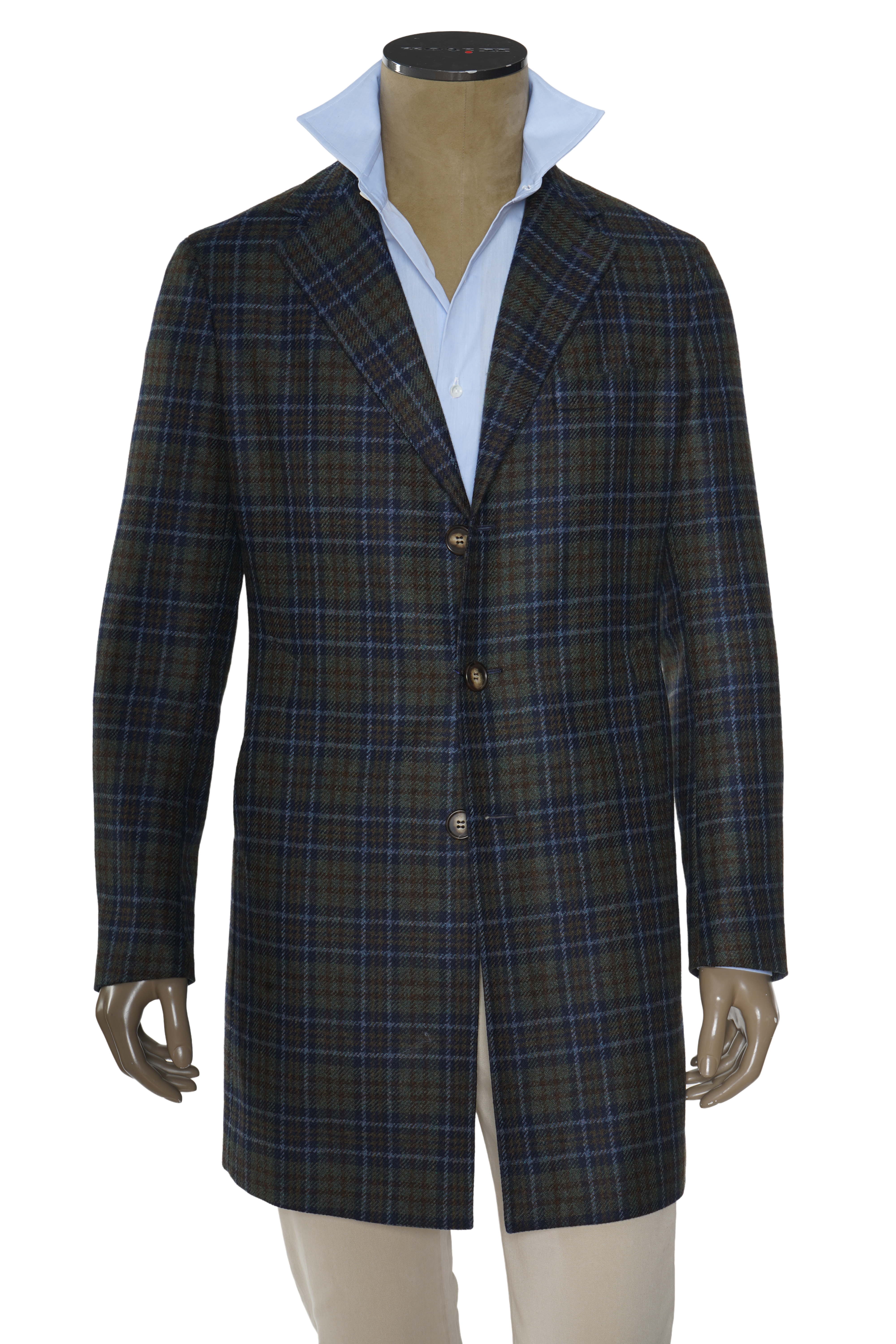Fiore di Napoli Patterned Wool-Cashmere Overcoat