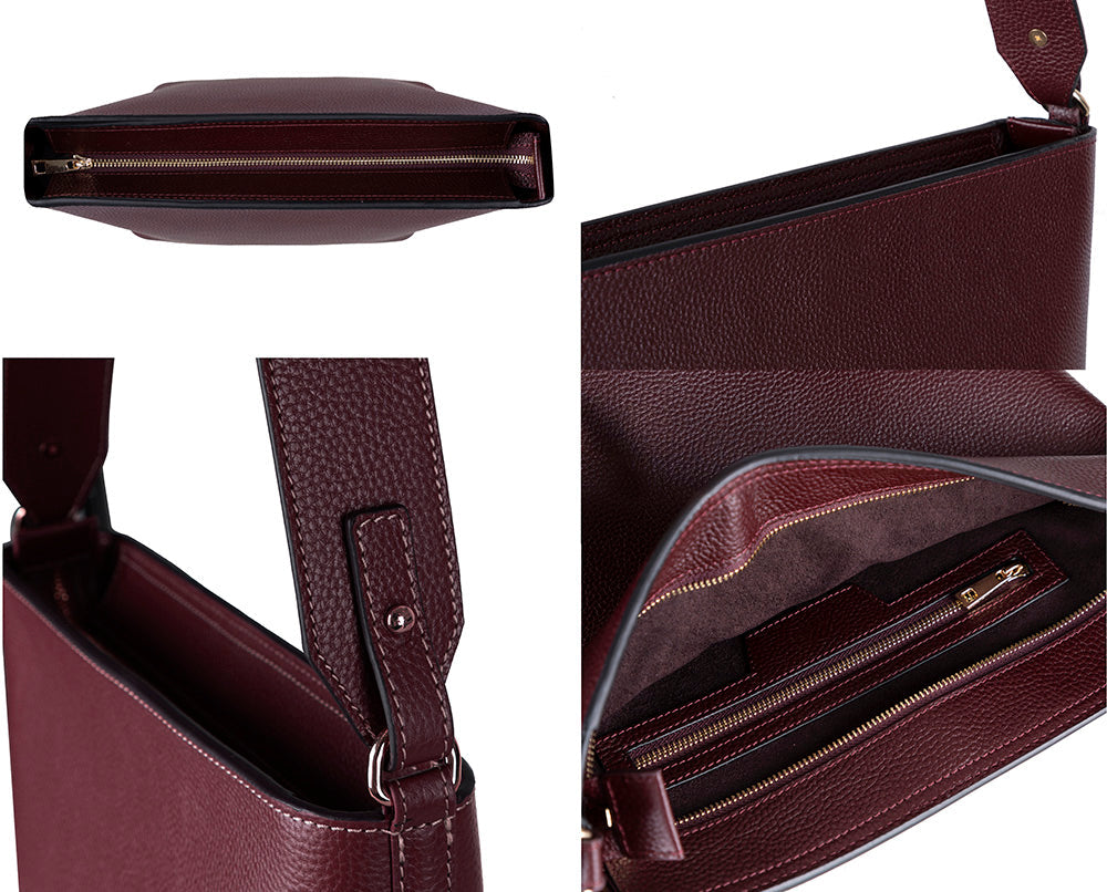 Elena Women’s Leather Tote Bag – Genuine Leather Shoulder Bag for Everyday Function | Minimal & Handcrafted