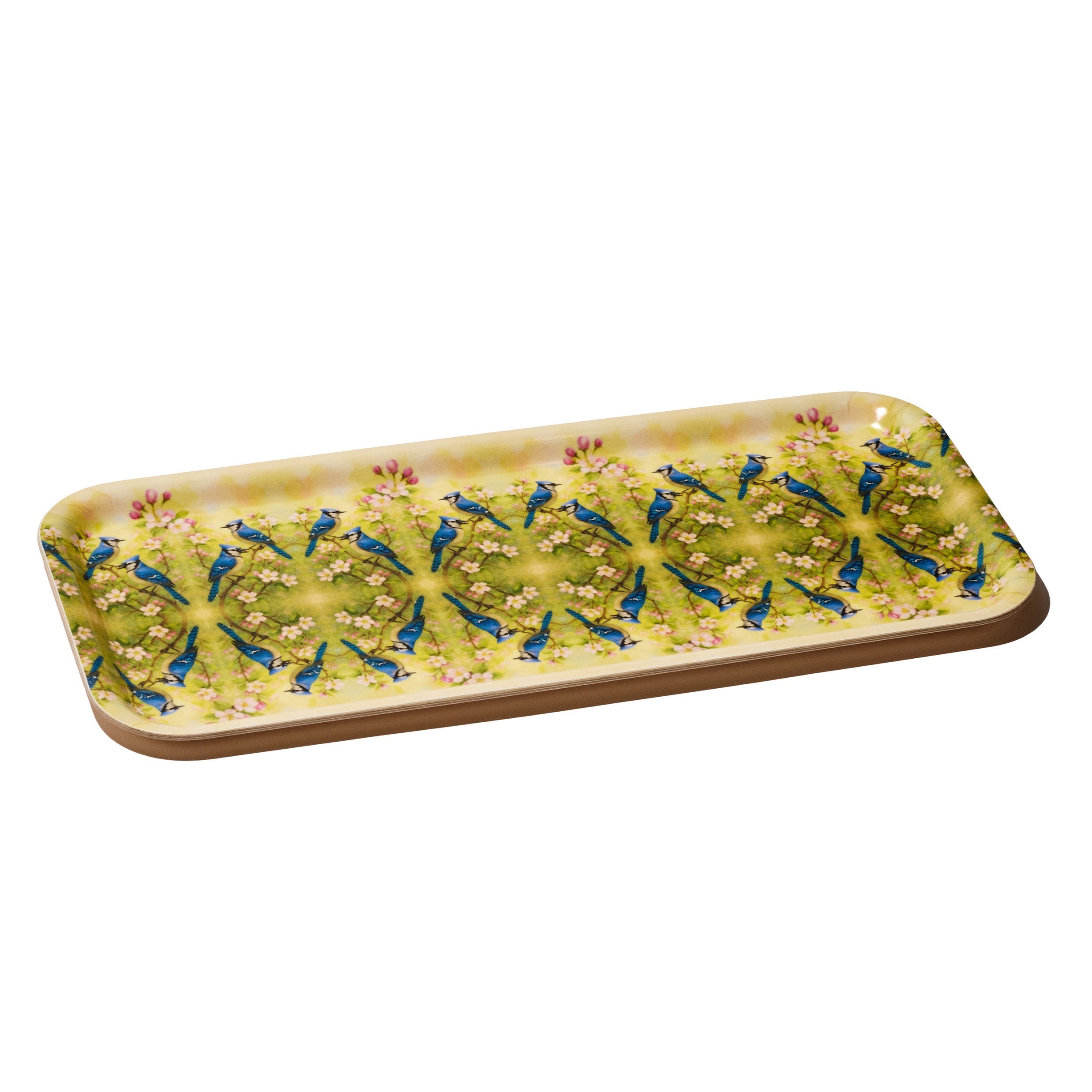 Blue Jays Narrow Birchwood Small Decorative Tray