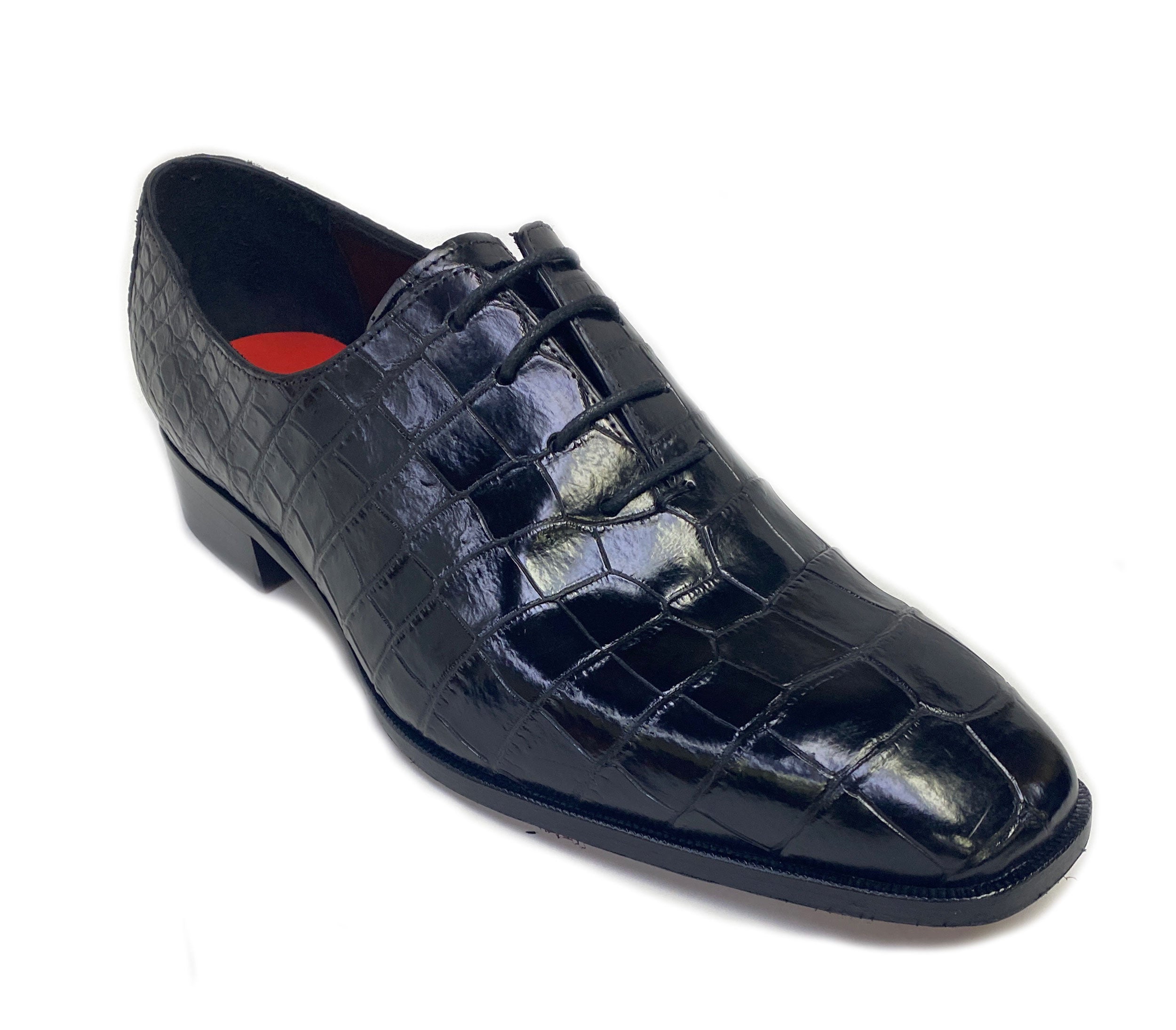 Maurice Bond Alligator Oxford - Black