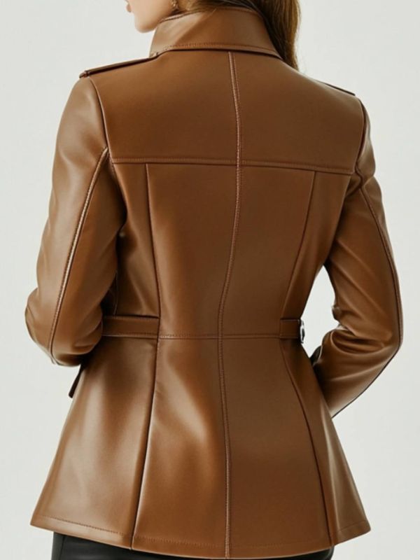 Bonnie Leather Brown Jacket – Women’s Real Leather Jacket