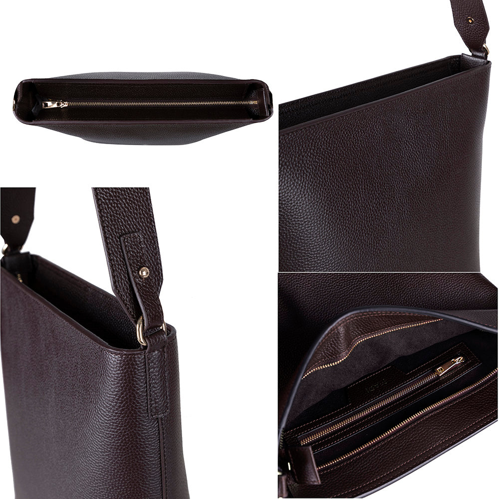 Elena Women’s Leather Tote Bag – Genuine Leather Shoulder Bag for Everyday Function | Minimal & Handcrafted
