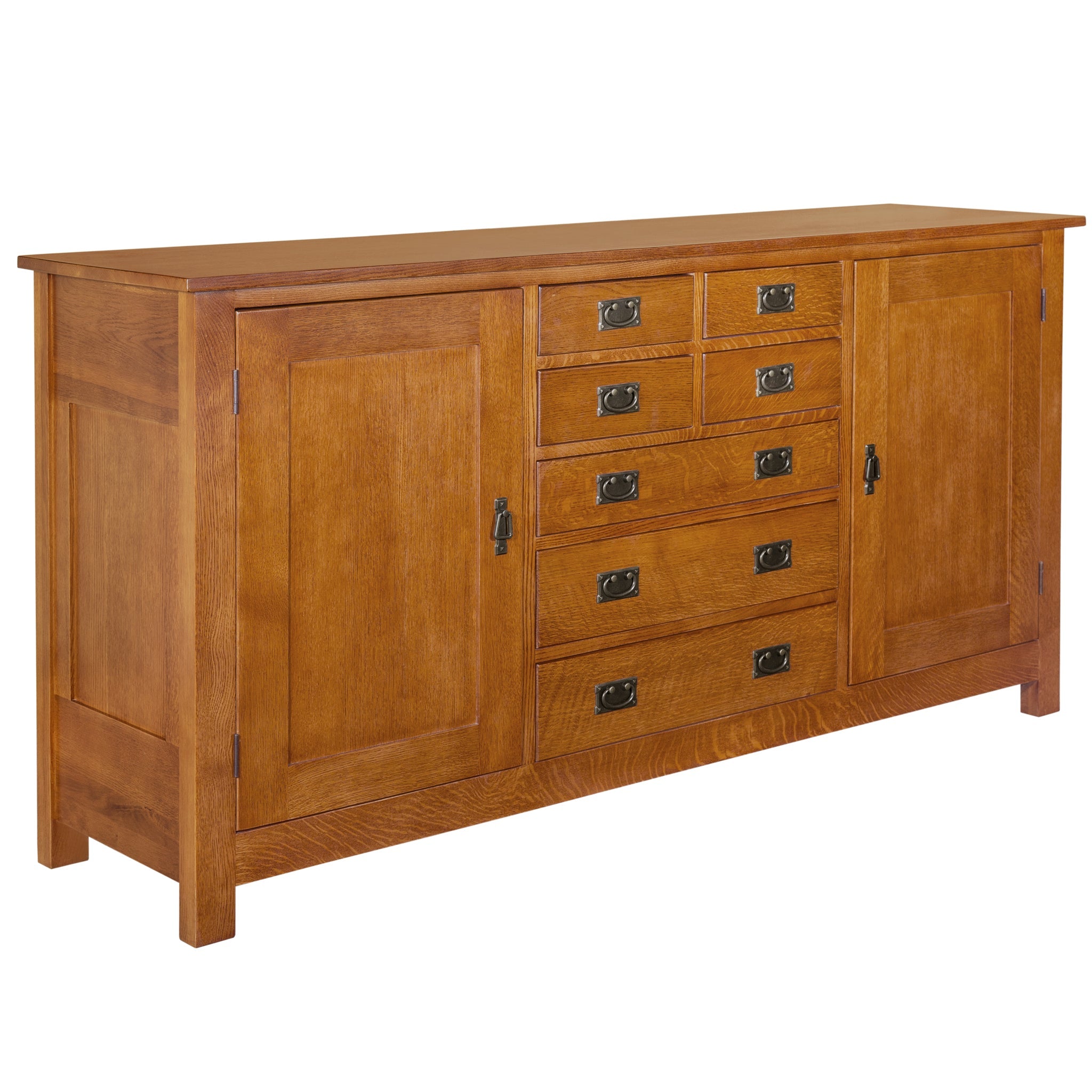 Mission 7 Drawer Sideboard with 2 Doors - Michael's Cherry (MC-A) - 82"