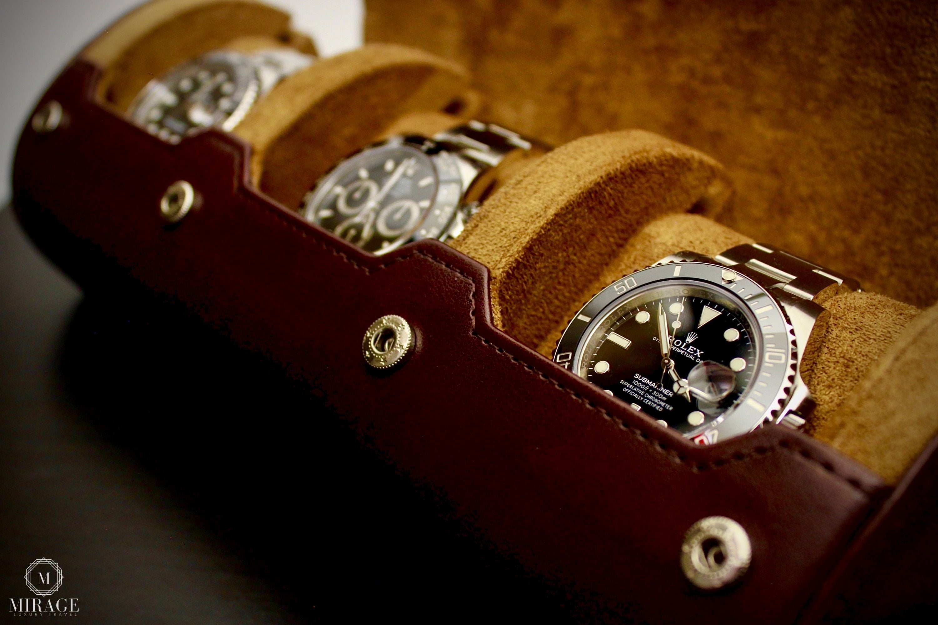 3 Watch Case - Espresso Brown