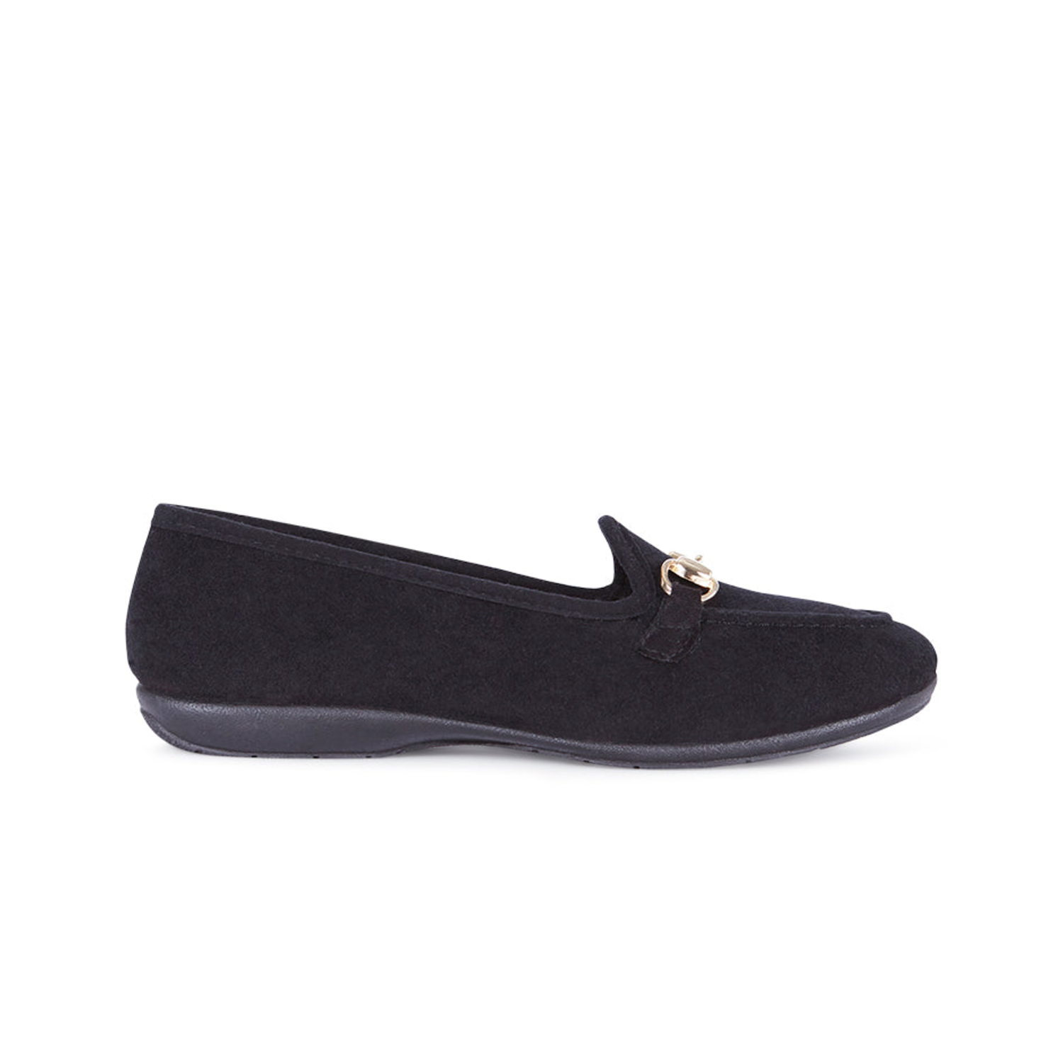 Comfy Black Suede Slipper