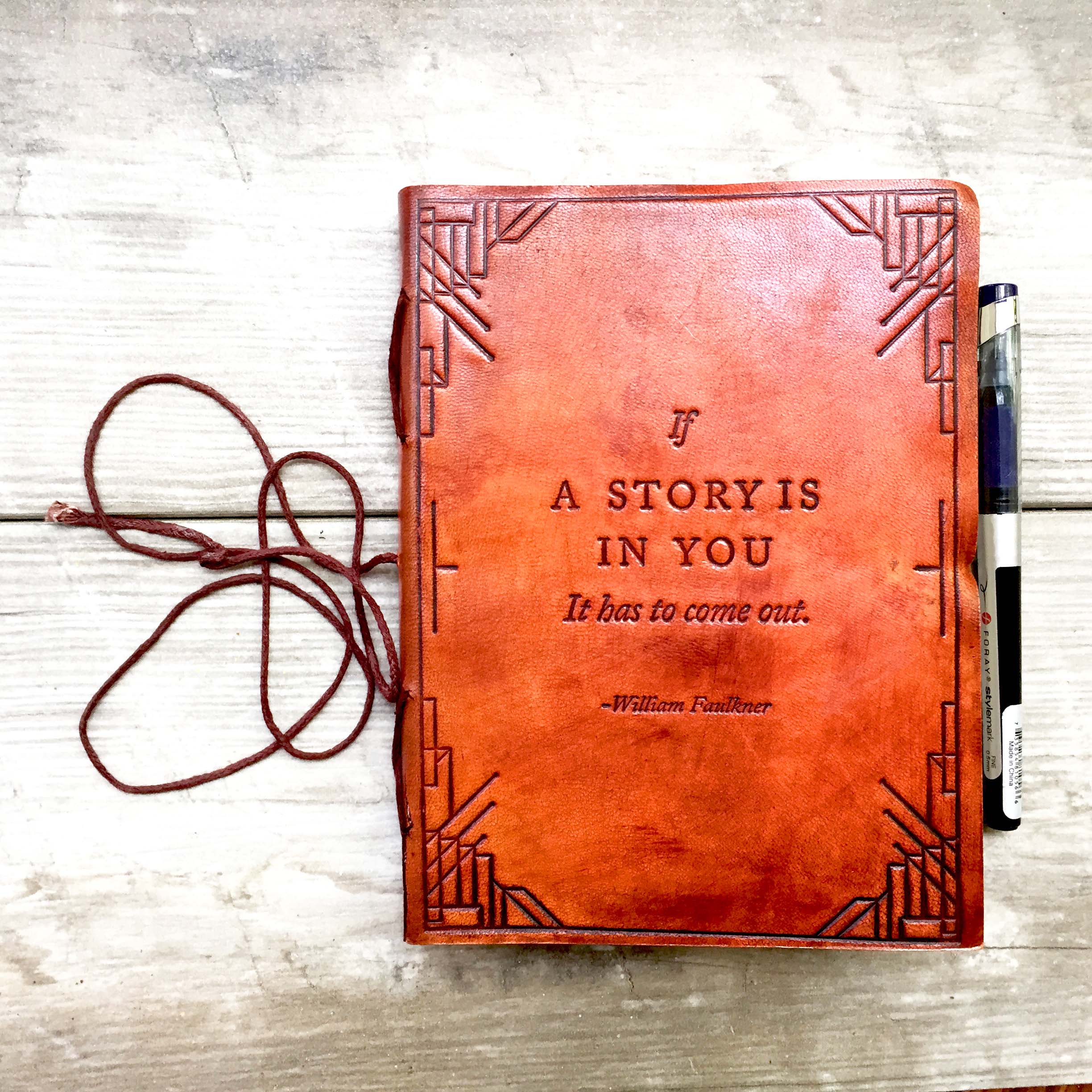 "If A Story" Handmade Leather Journal