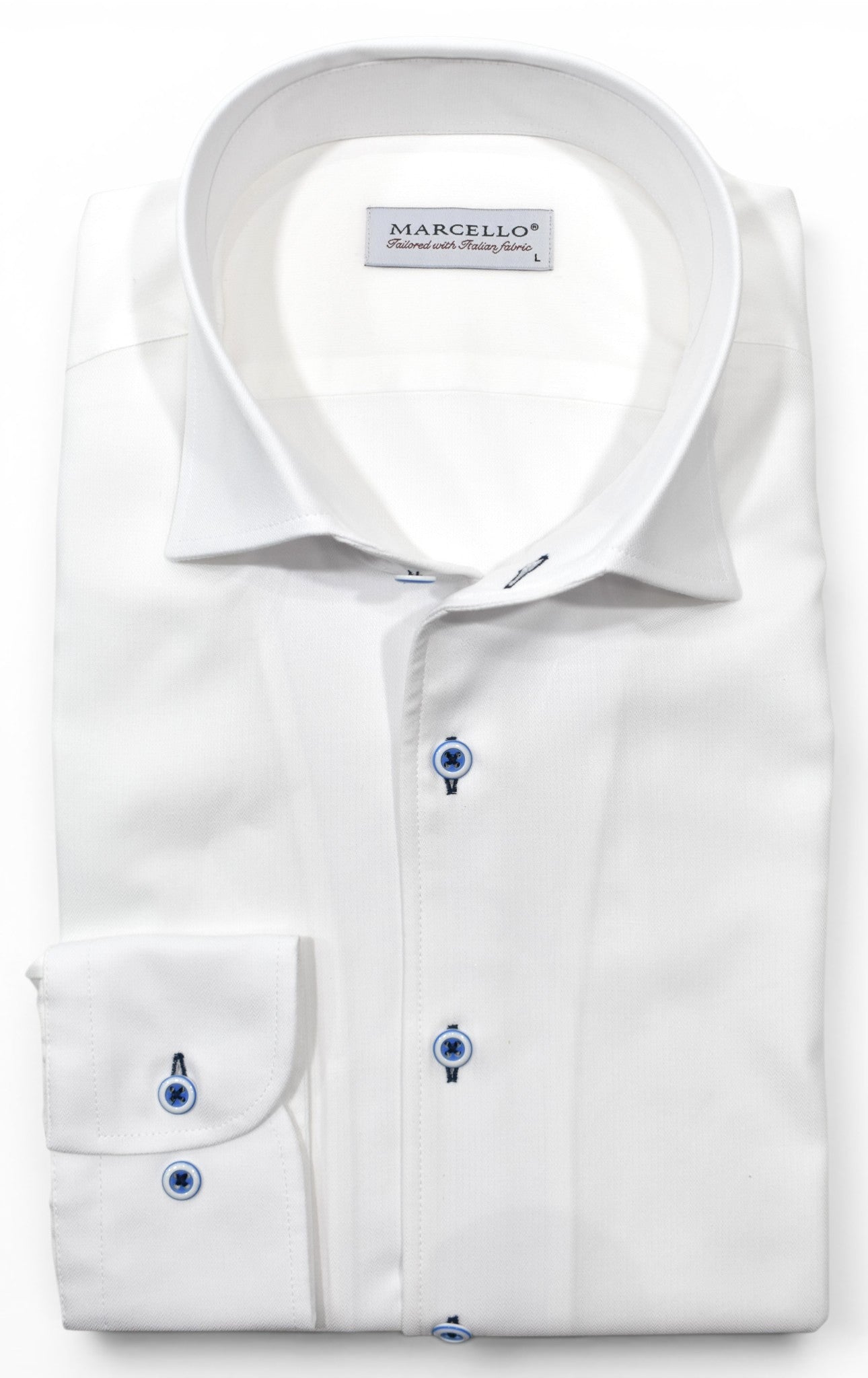 DS127 33 Sky Tonal White Shirt