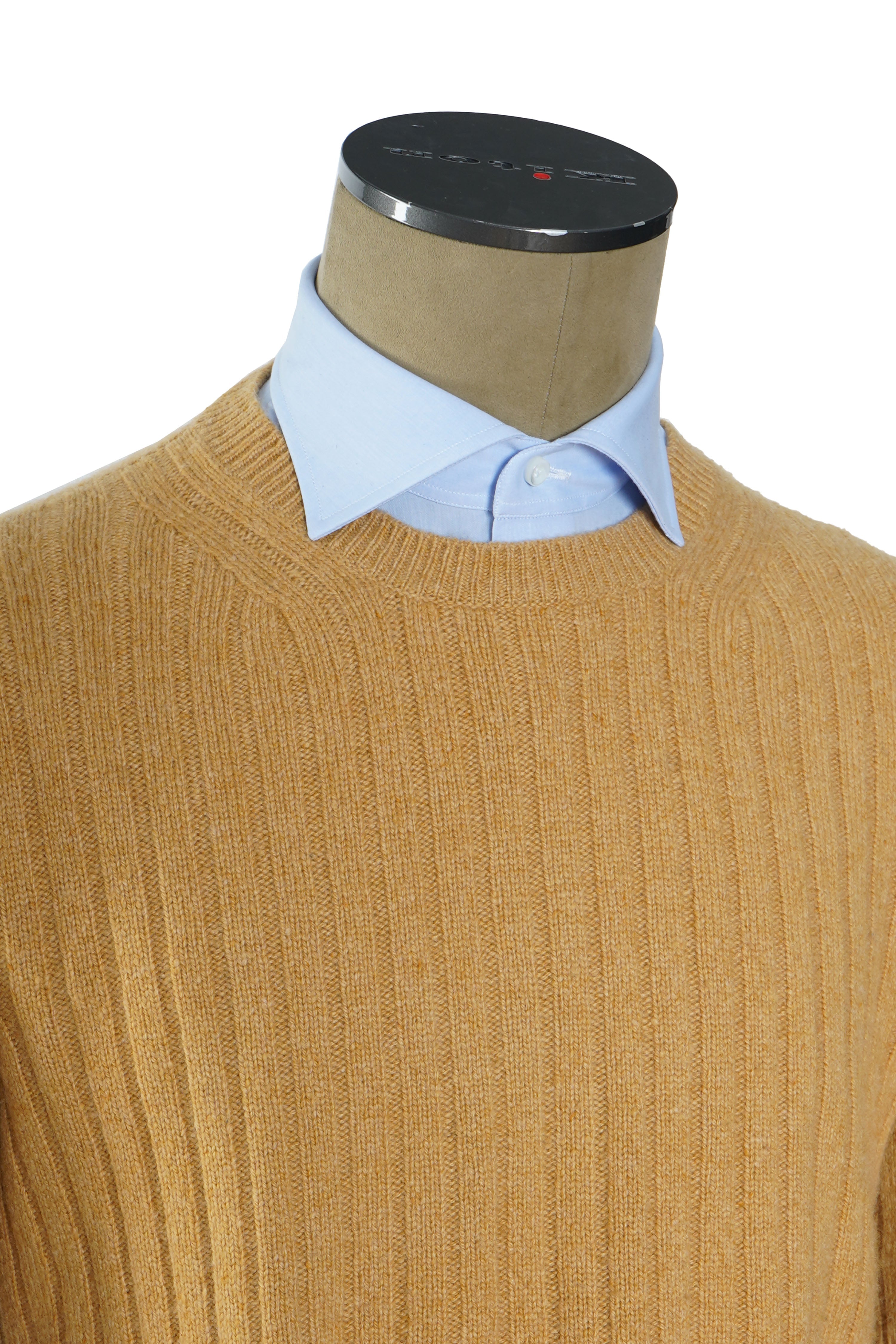 Brioni Ribbed Knit Cashmere Crewneck Sweater