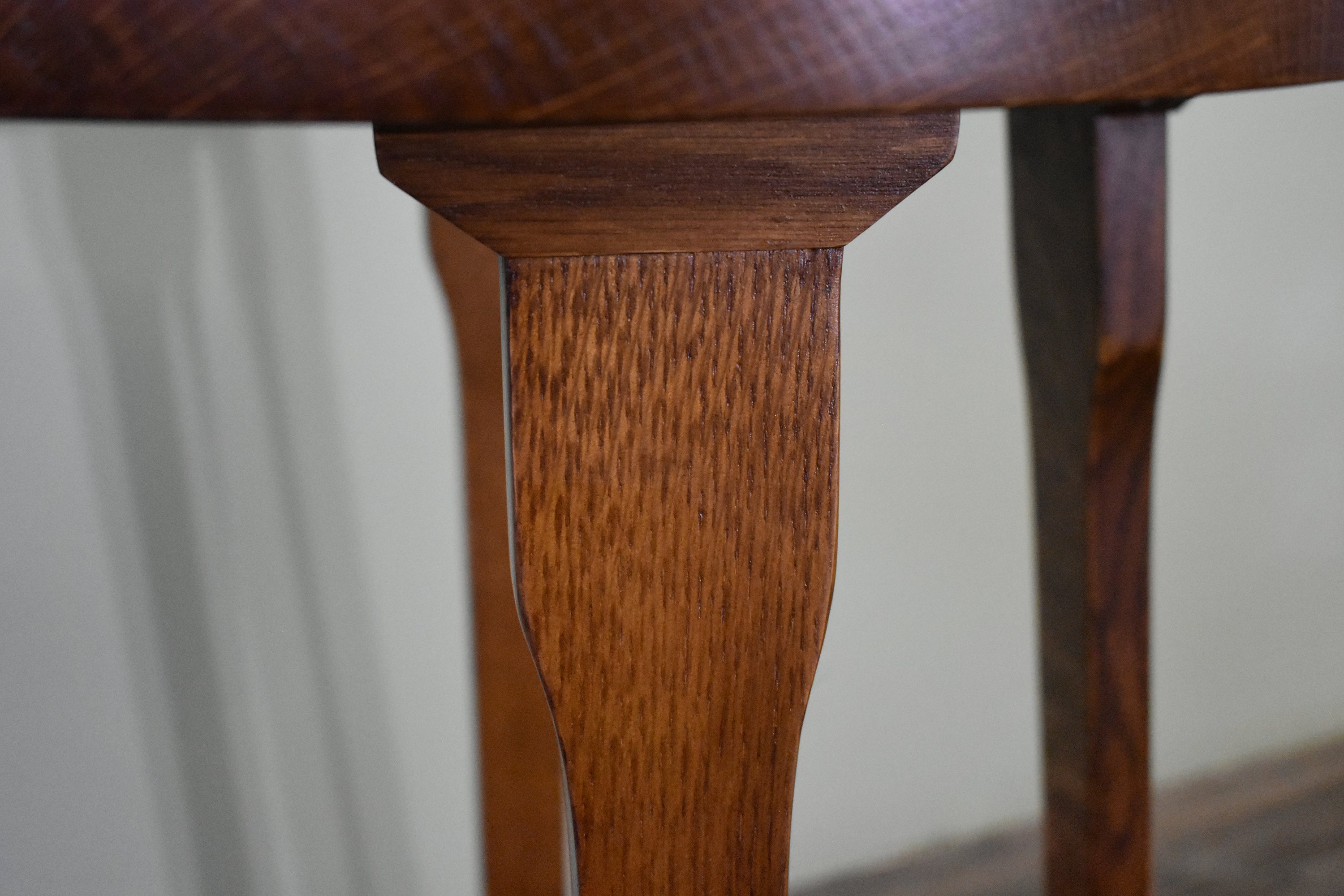 Arts and Crafts / Mission Style Oak Round End Table