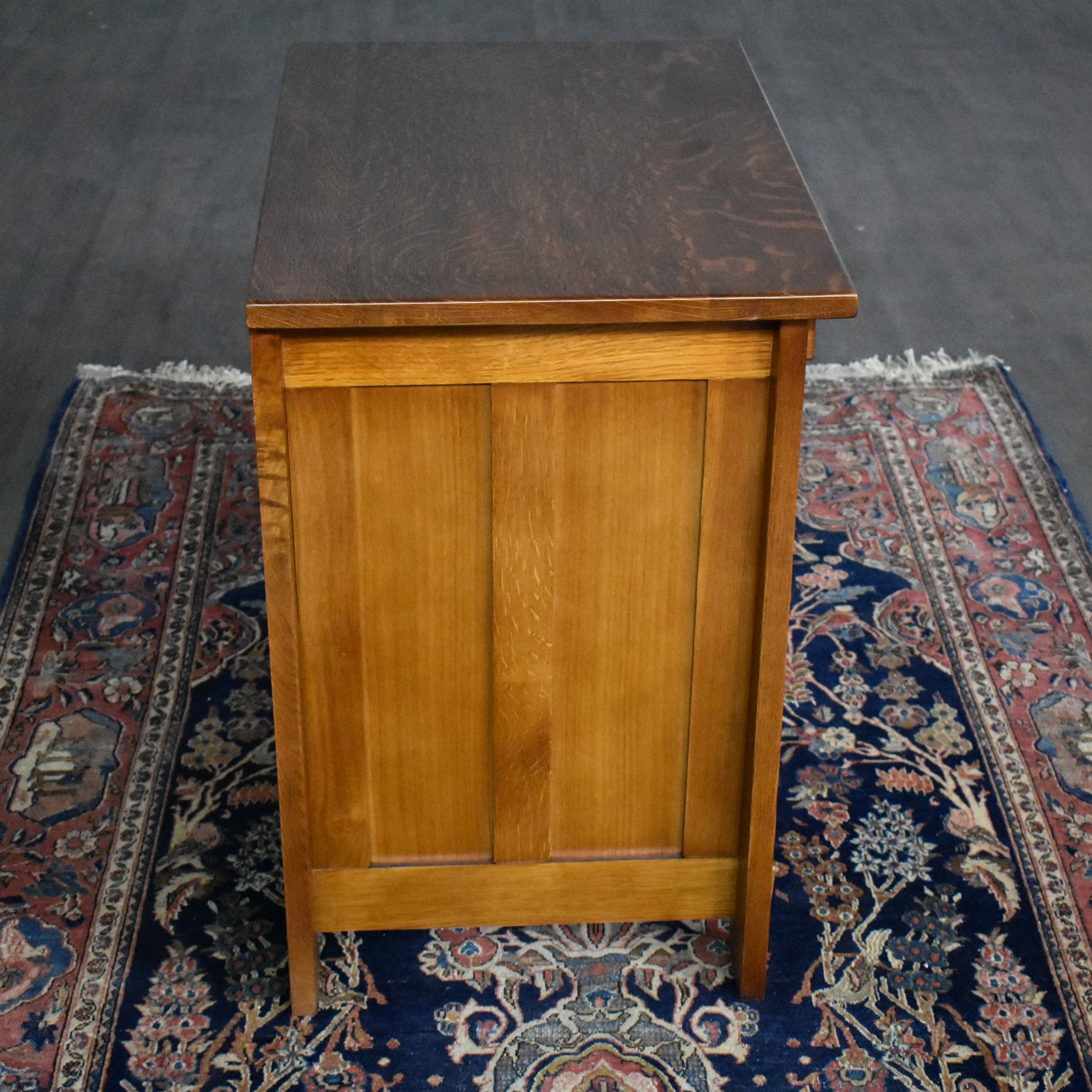 Mission Style Solid Oak Nightstand Model - Michael's Cherry Stain