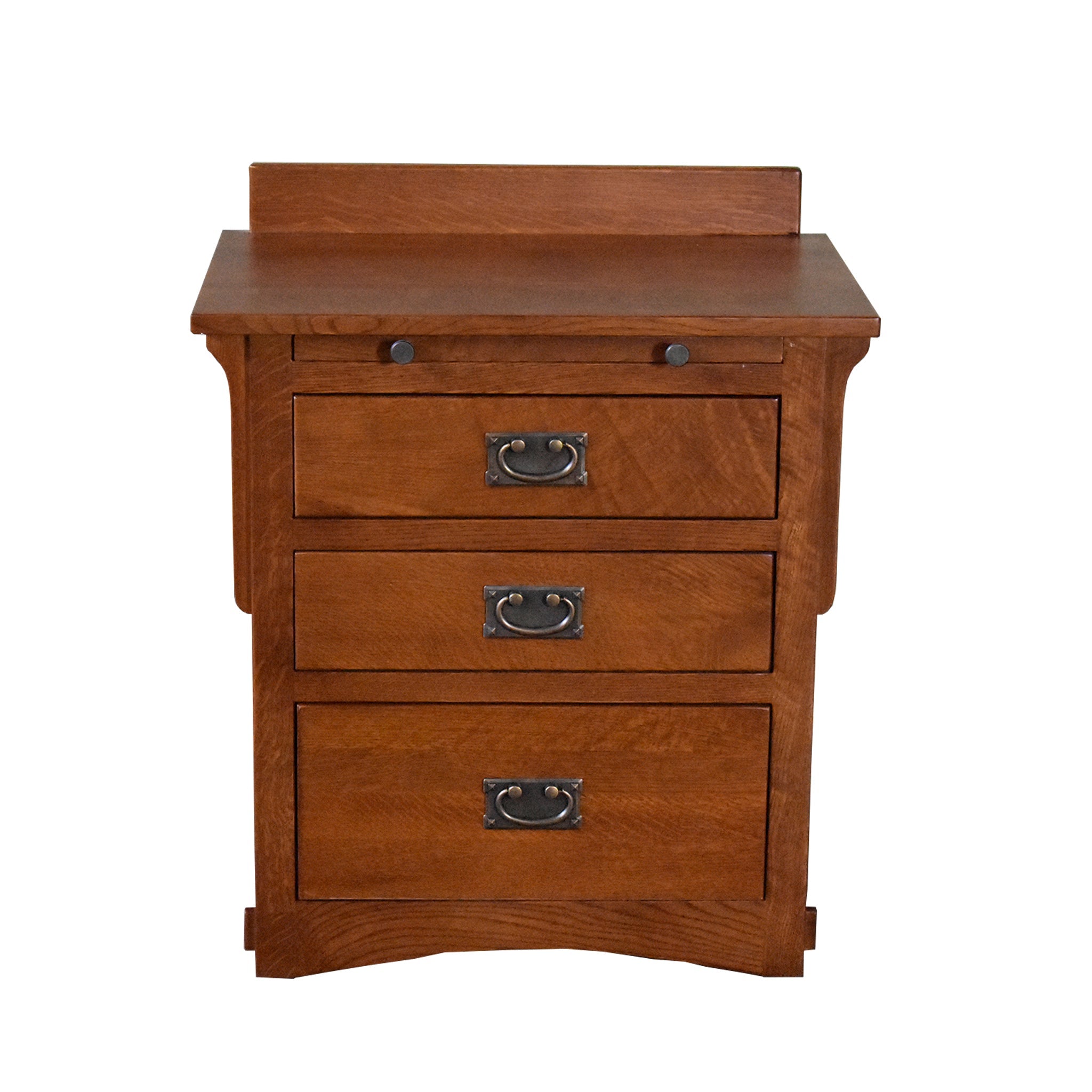 Mission Crofter 3 Drawer Nightstand - Michael's Cherry (MC-A)