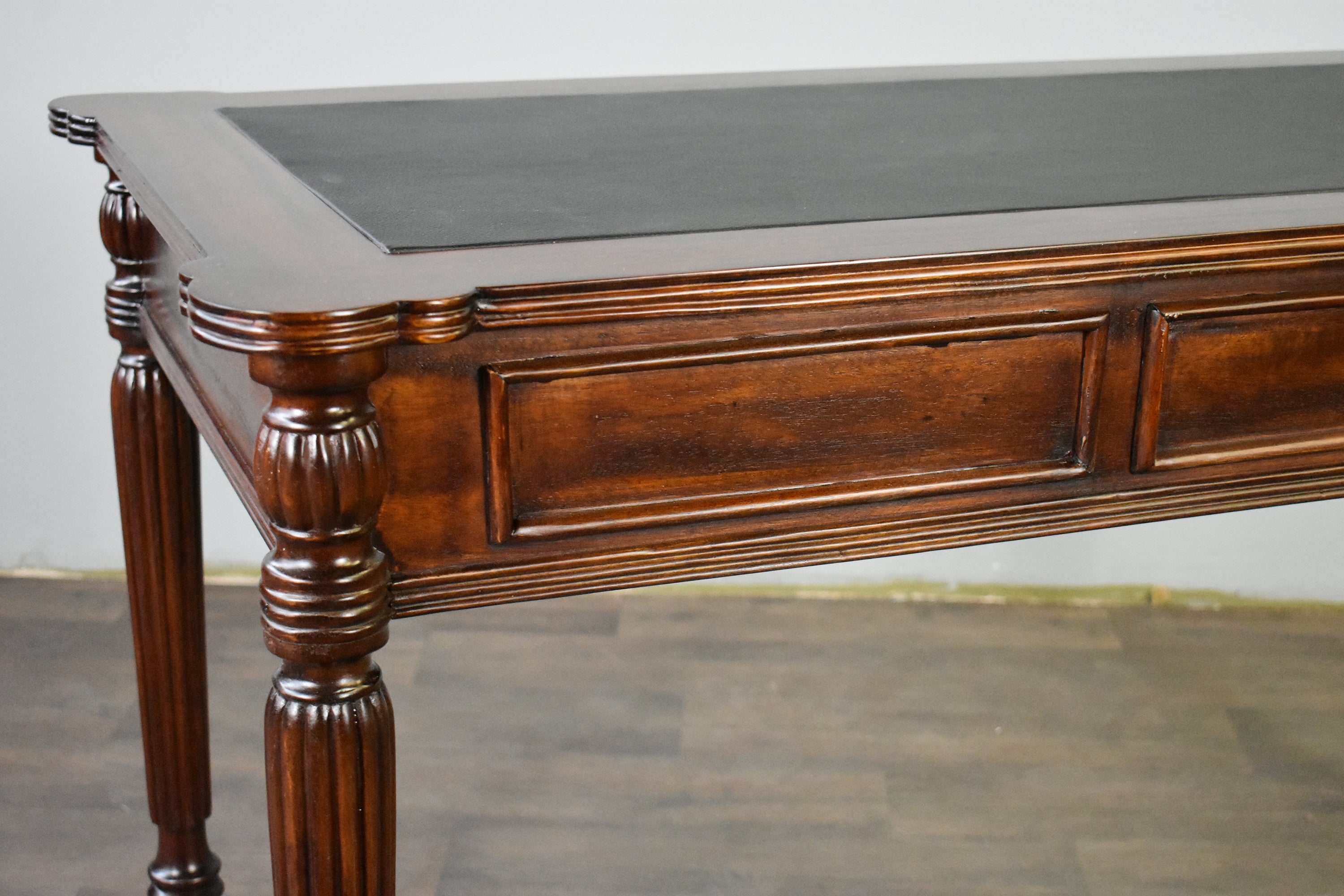 Legacy Leather Top Desk - Brown Walnut