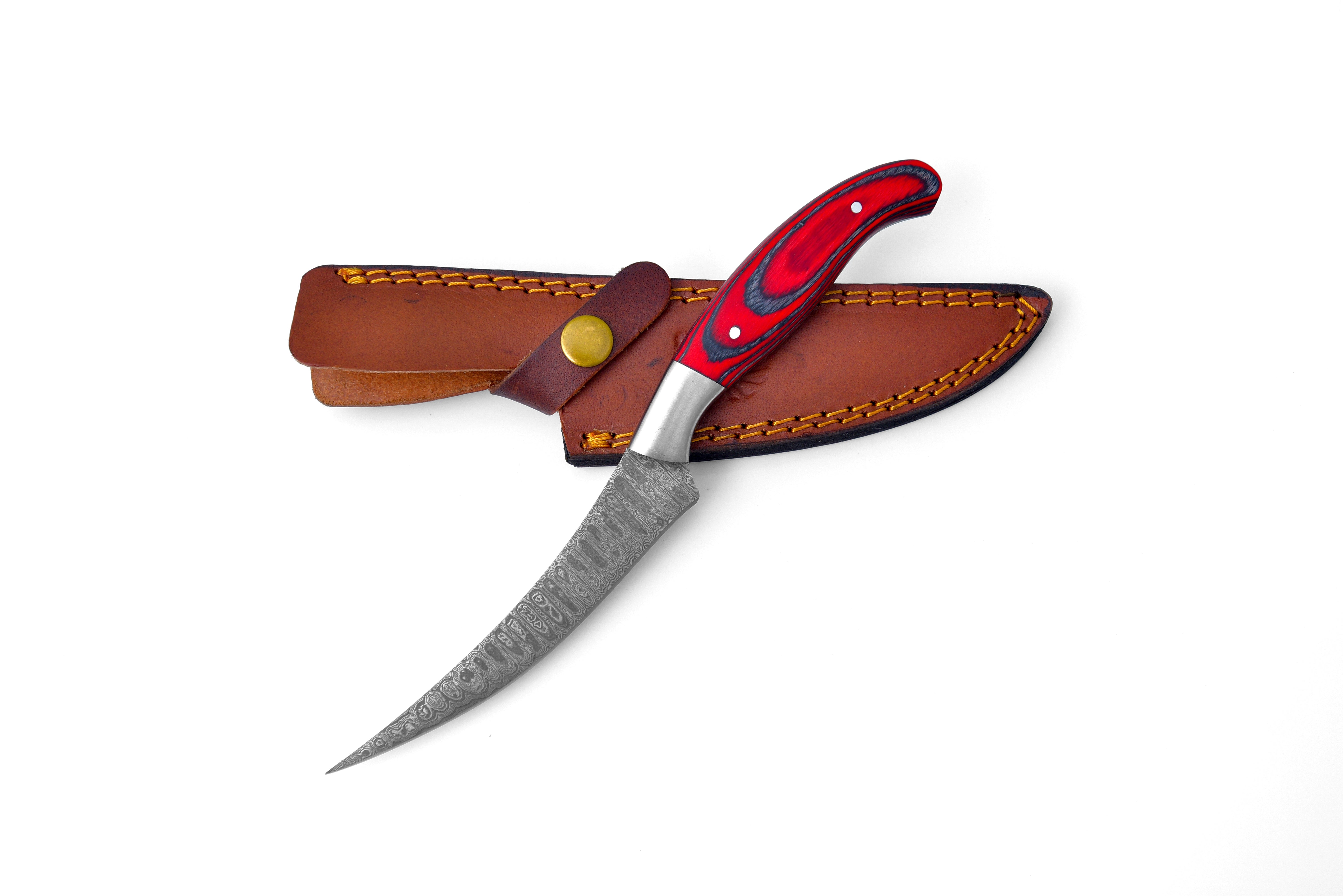 Damascus Compact Fillet Knife TK-205