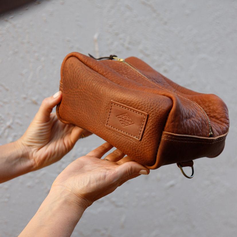 Leather Dopp Kit - USA Made