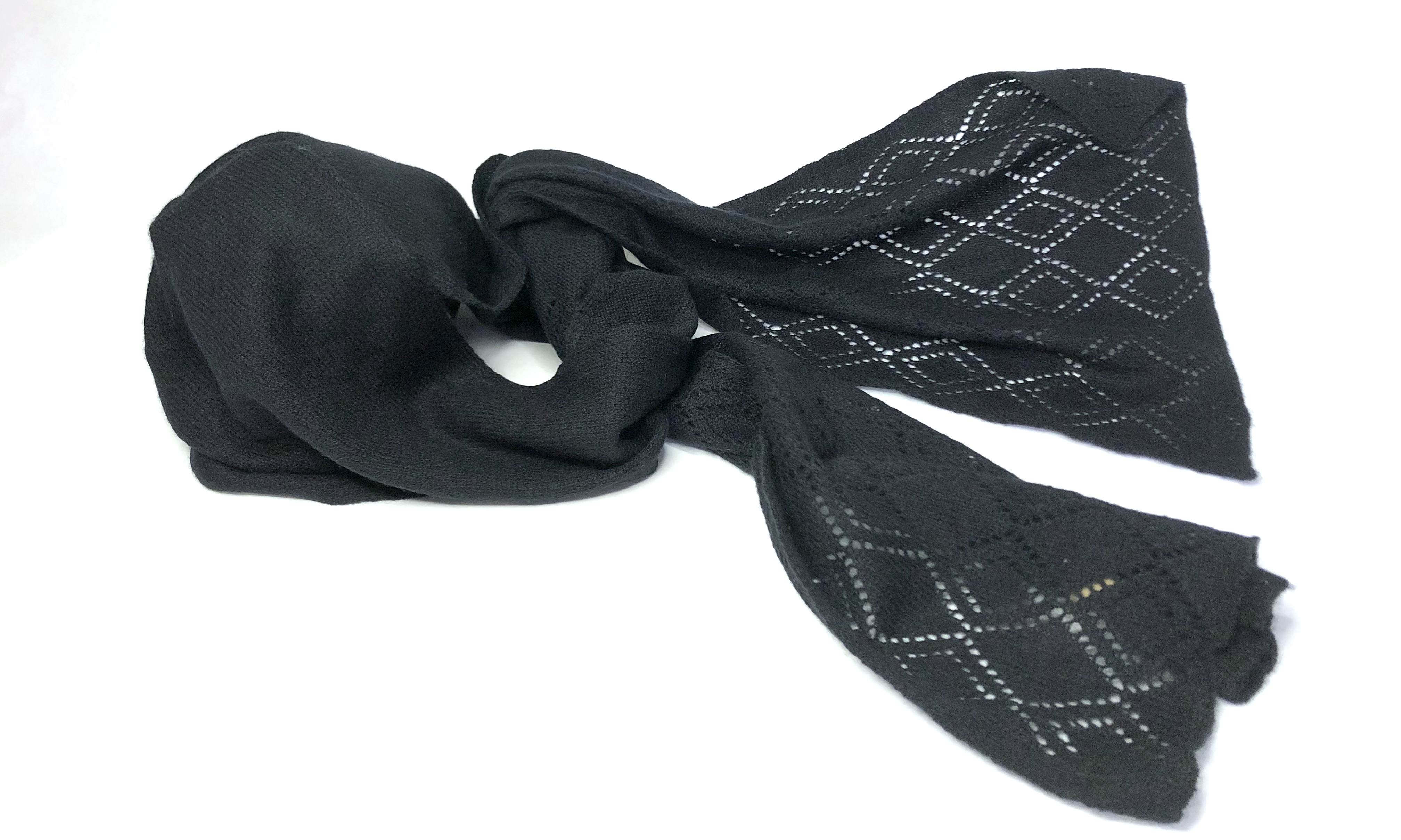 Scarf: Long Diamonds - Pure Mongolian Cashmere