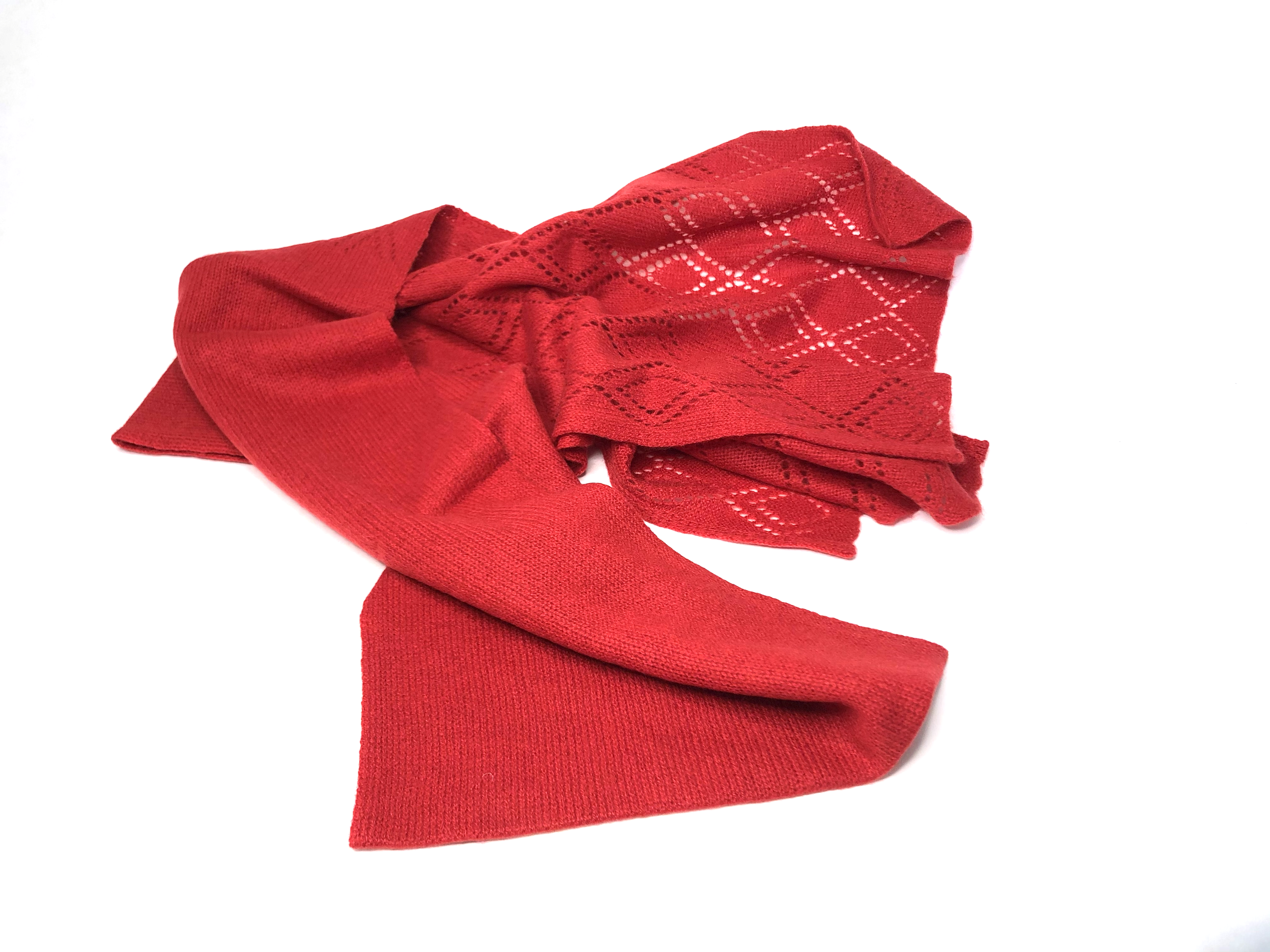 Scarf: Long Diamonds - Pure Mongolian Cashmere
