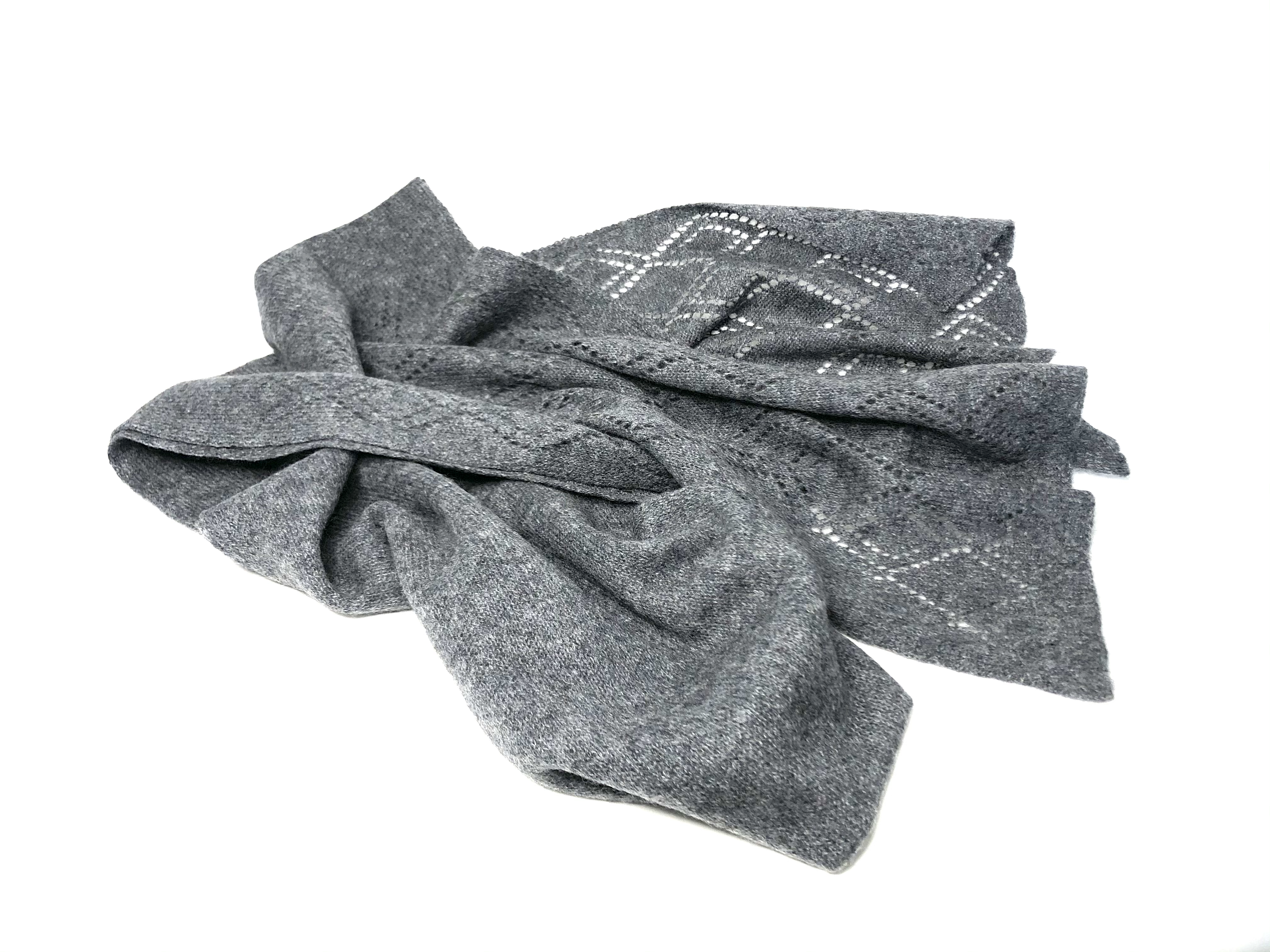 Scarf: Long Diamonds - Pure Mongolian Cashmere