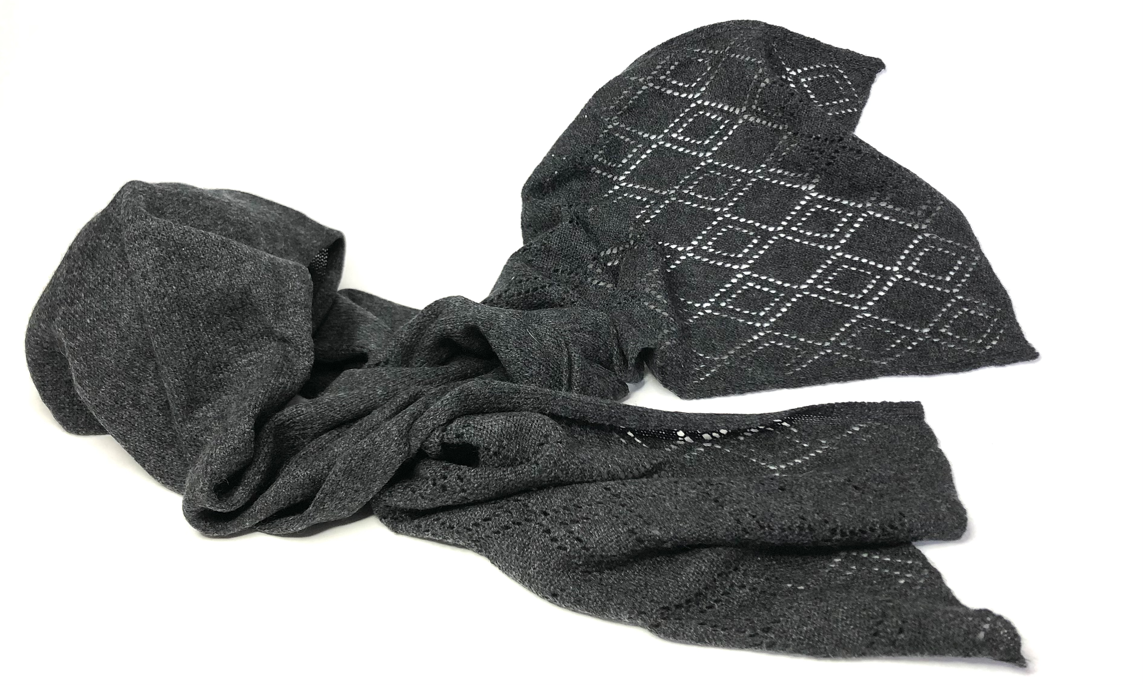Scarf: Long Diamonds - Pure Mongolian Cashmere