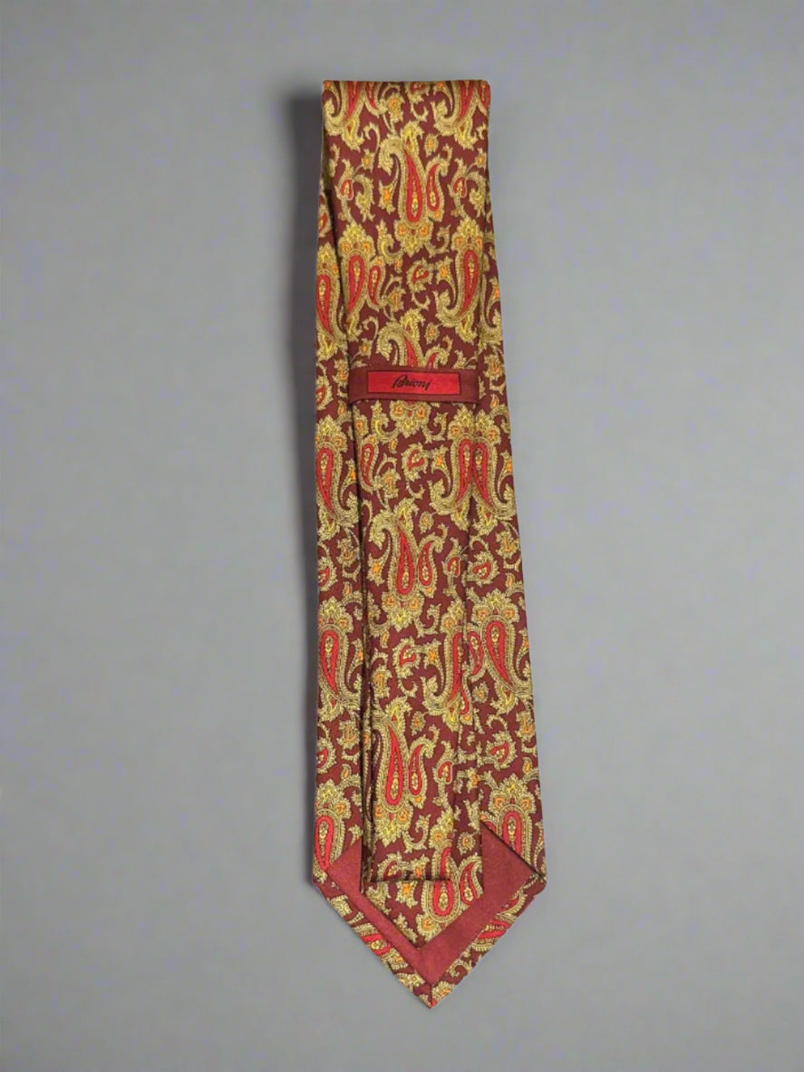 Brioni Paisley Silk Tie