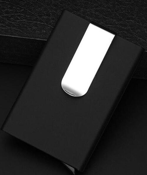 Men's Wallets Credit card holder Automatic card sets business aluminum wallet card sets cash clip holder
