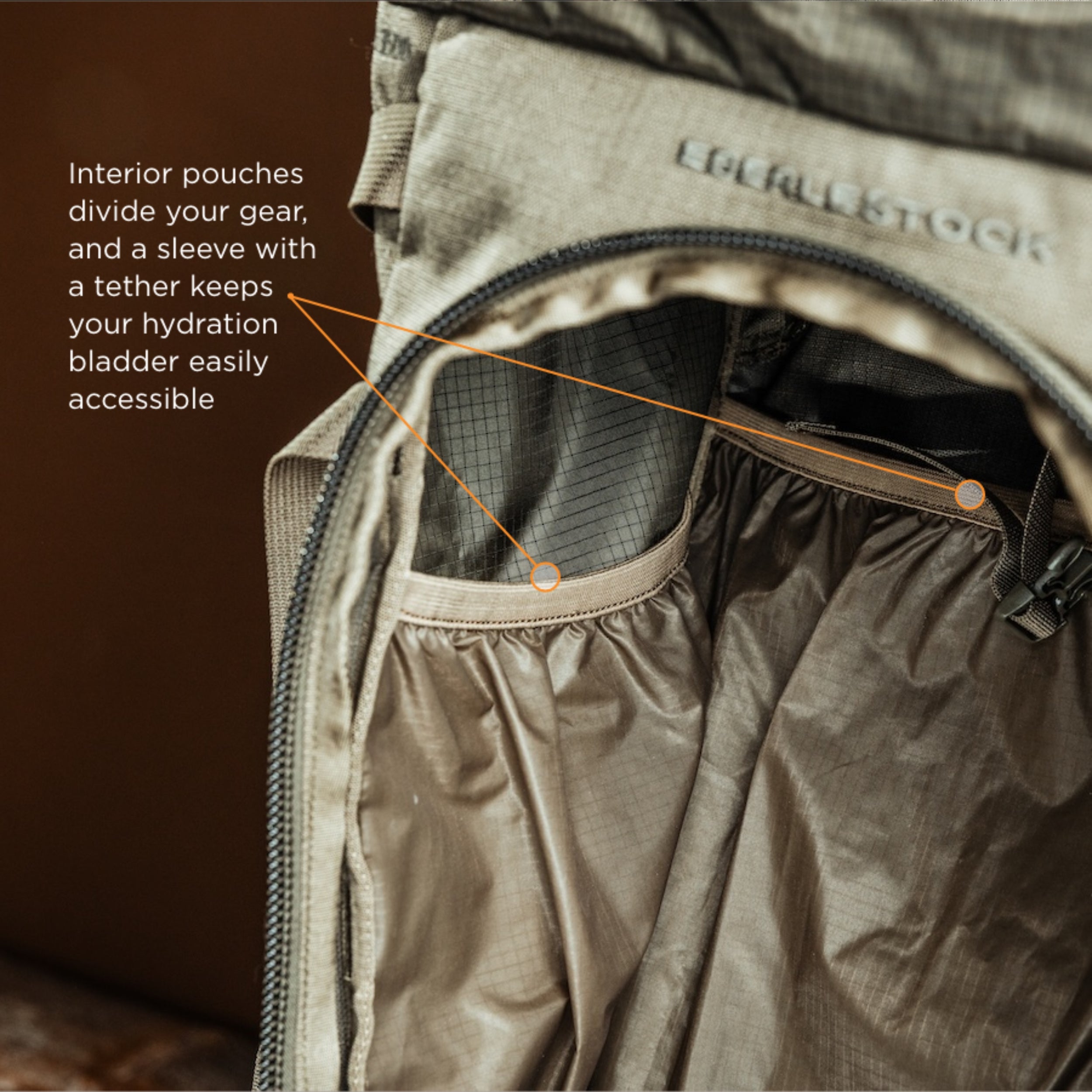 Eberlestock Brooks 3500 | Lightweight w/ Hydration Bladder Sleeve & Zippered Front Pockets