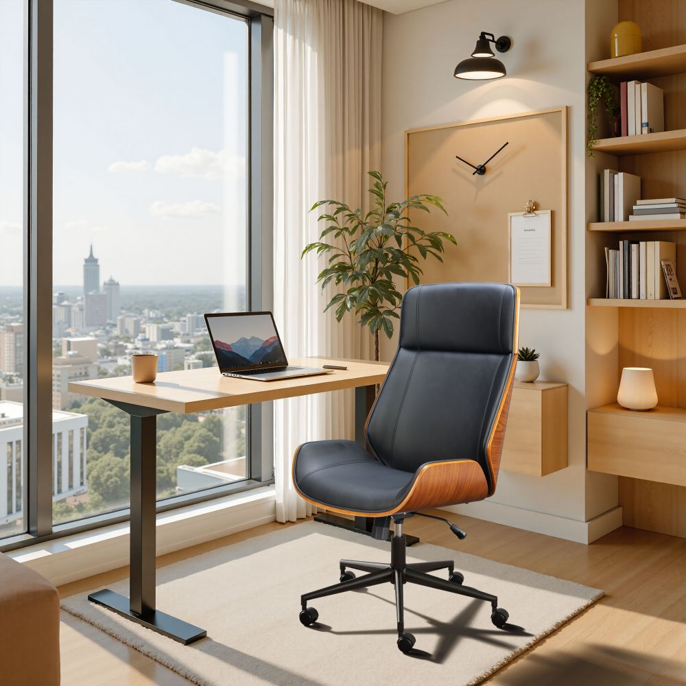 Flex Faux Leather High Back Office Chair