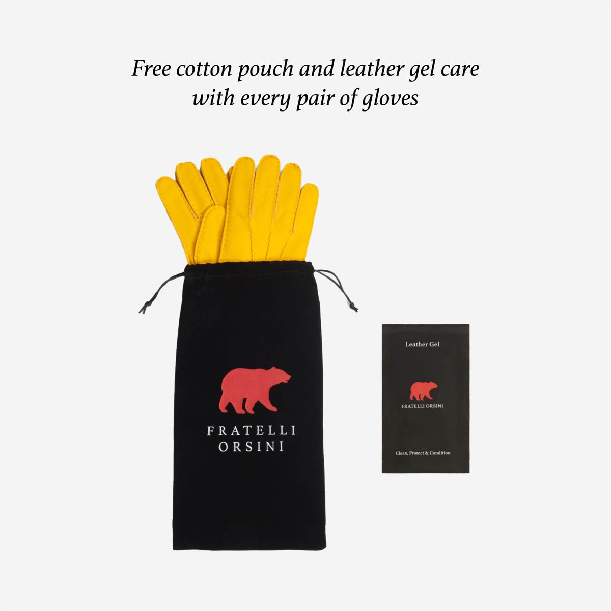 Marco (brown) - Italian lambskin leather gloves with brown rabbit fur lining
