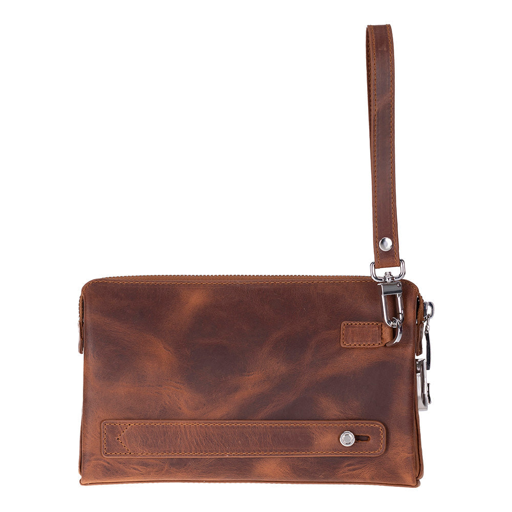Lupus Leather Clutch Bag – Genuine Leather Wrist Clutch for Men & Women for Everyday Elegance | Minimal & Handcrafted