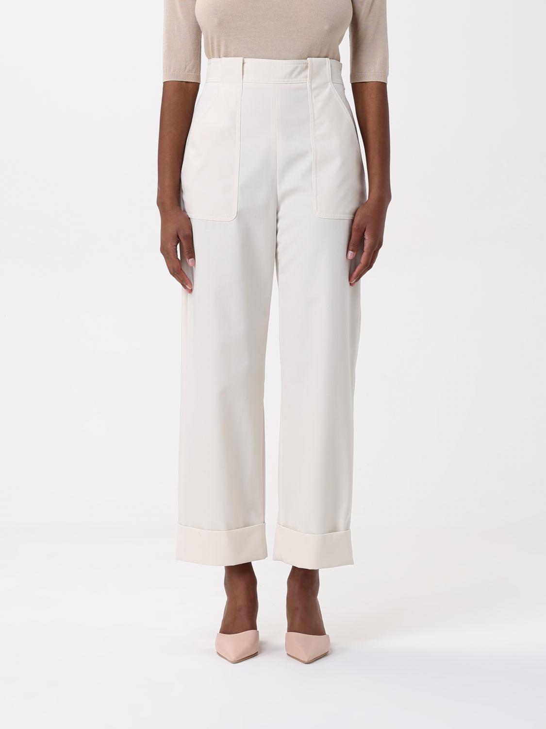 Max Mara Pants Woman White