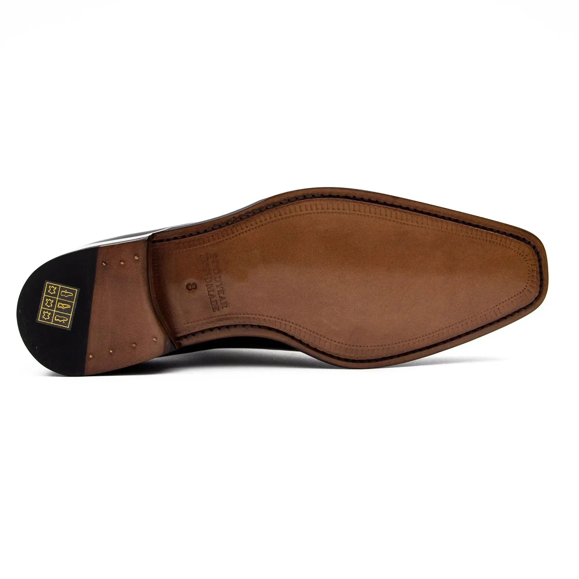Seamless Goodyear Mens Coffee Oxford Dress Shoes Lron Gray