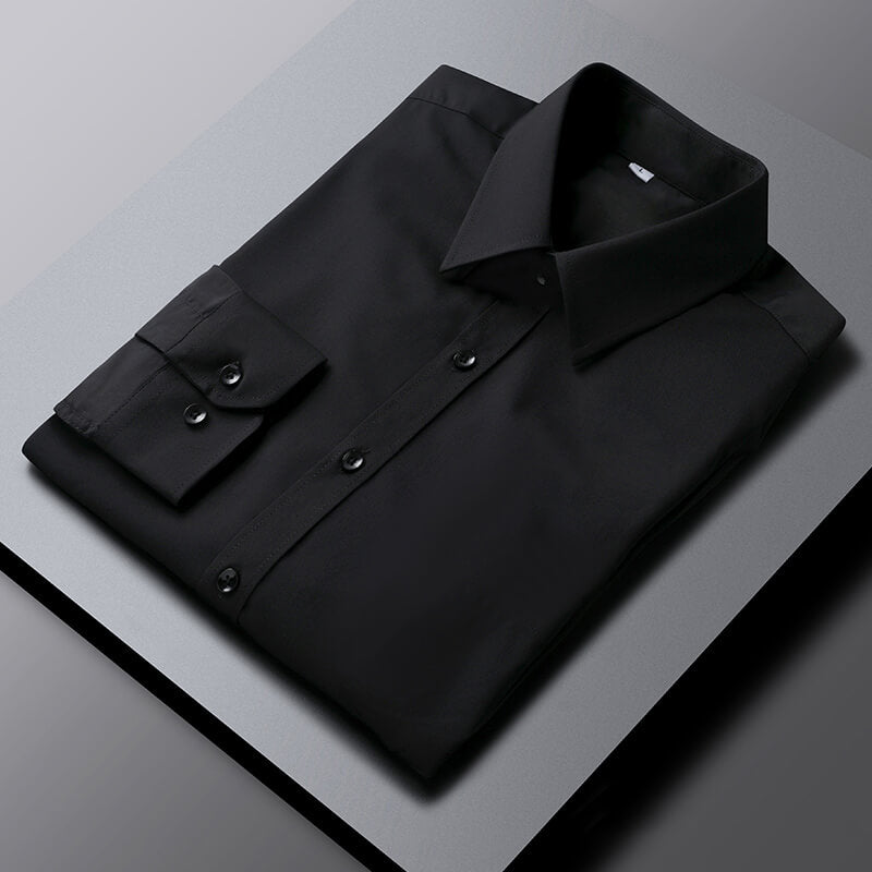 Cotton Dress Shirt Plus Size Elegant Spread Collar Elite