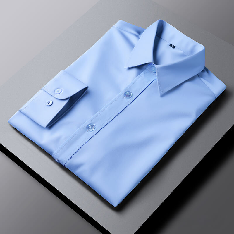 Cotton Dress Shirt Plus Size Elegant Spread Collar Elite