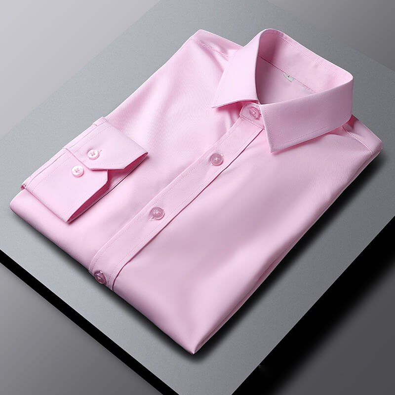 Cotton Dress Shirt Plus Size Elegant Spread Collar Elite