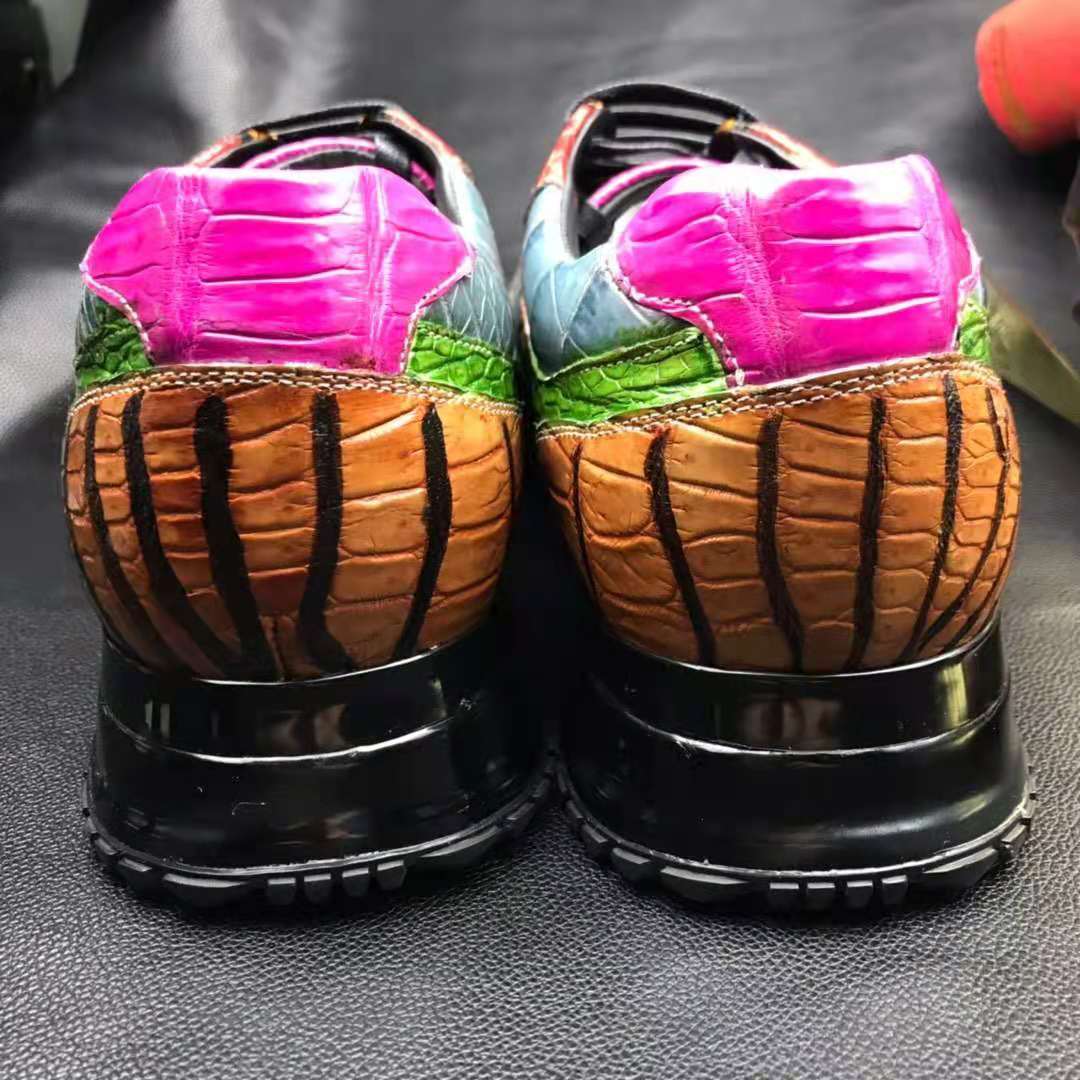 DON JOHN Crocodile Rainbow Sneakers Men's