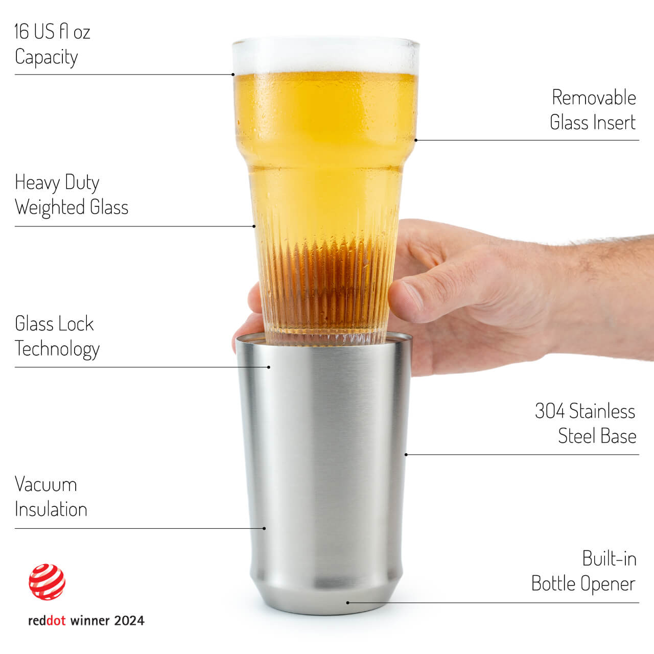 Hybrid Pint Glass | Set of 4