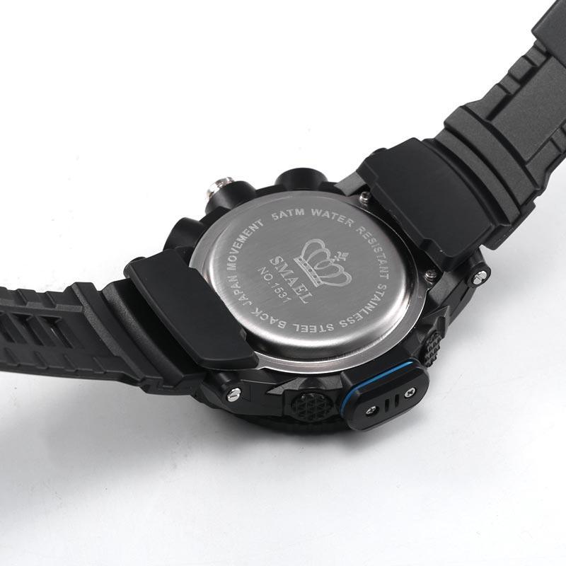 New Luxury Sport Watch With Dual Display LED Digital Analog Electronic Quartz Display and Waterproof 30M protection