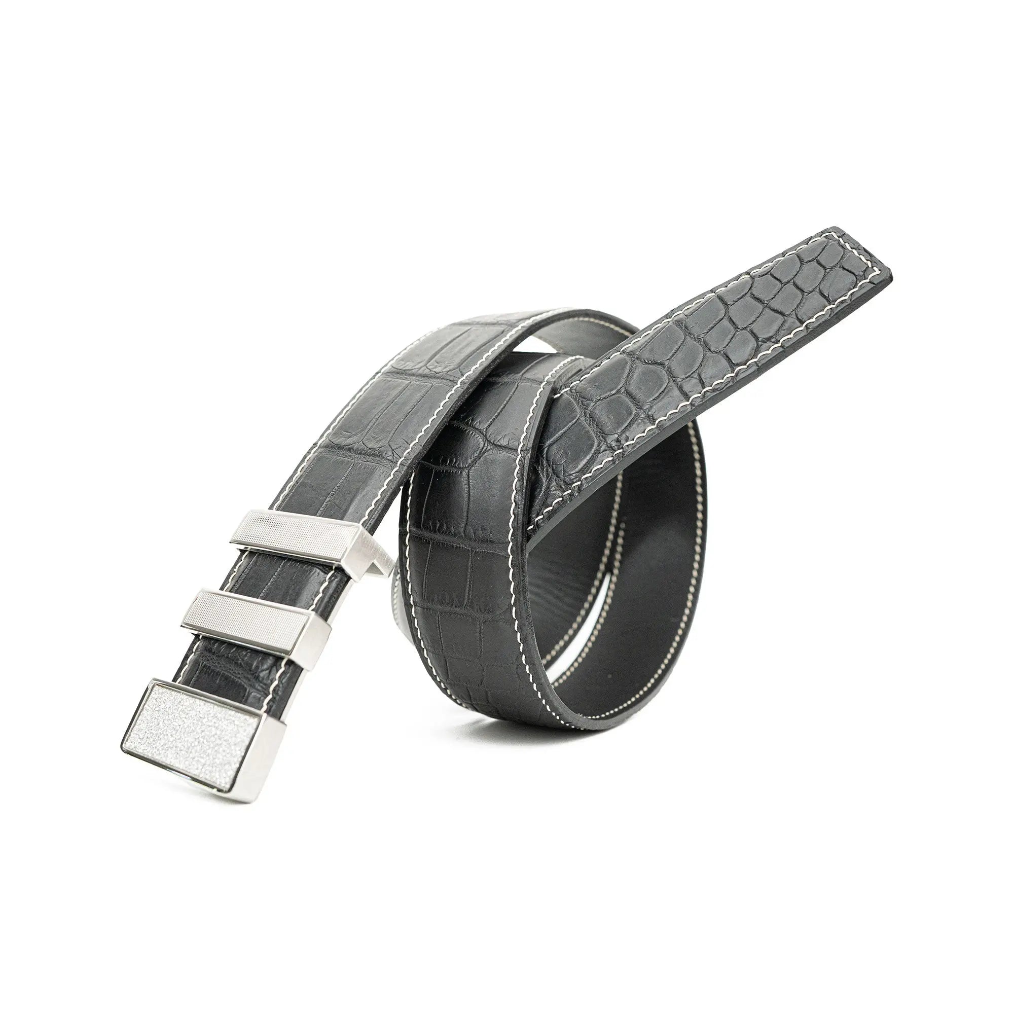 Handcrafted Alligator Leather Belts DVG22