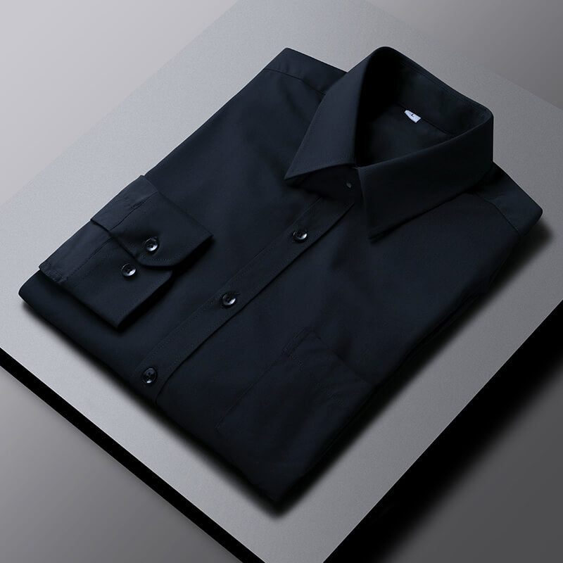 Cotton Dress Shirt Plus Size Elegant Spread Collar Elite
