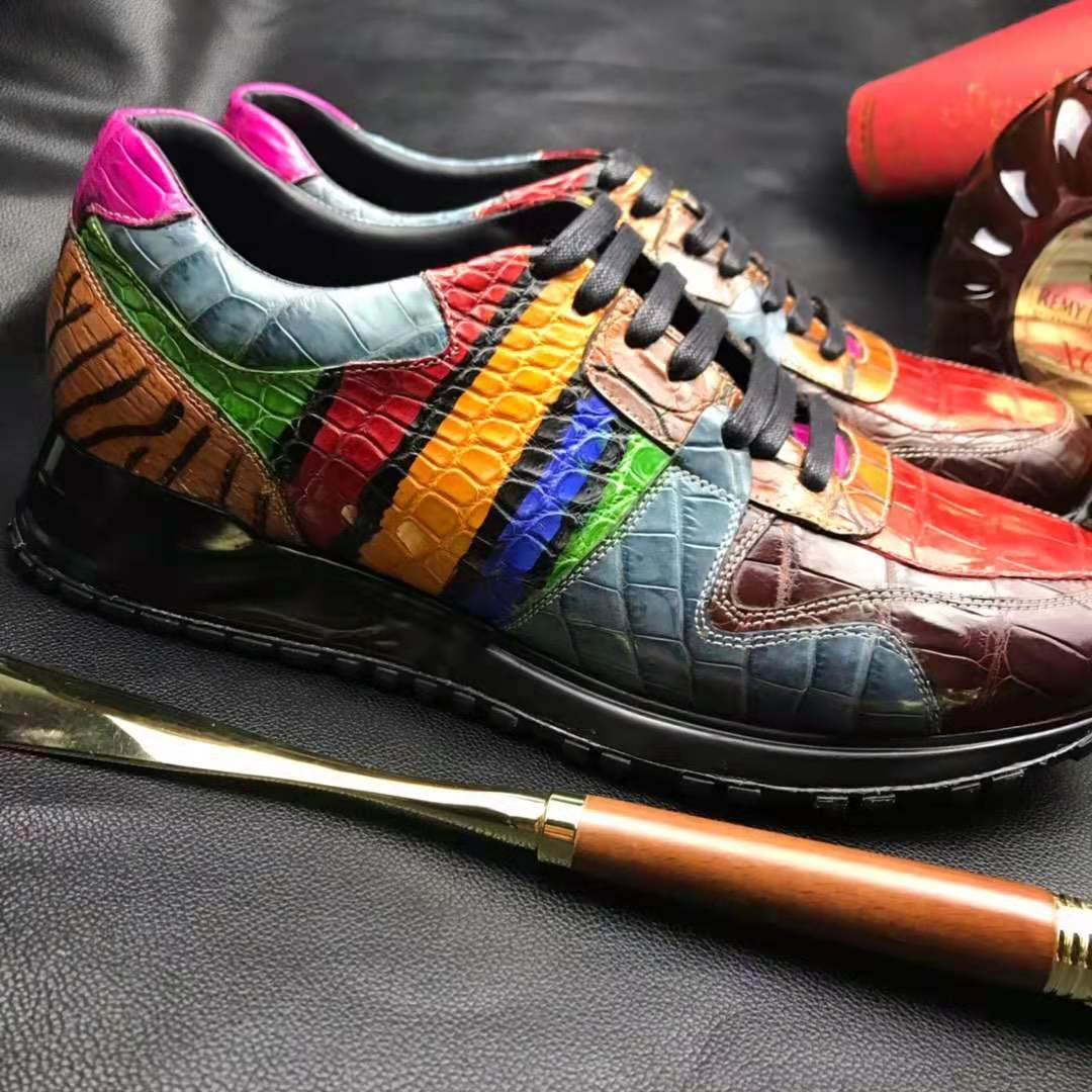 DON JOHN Crocodile Rainbow Sneakers Men's