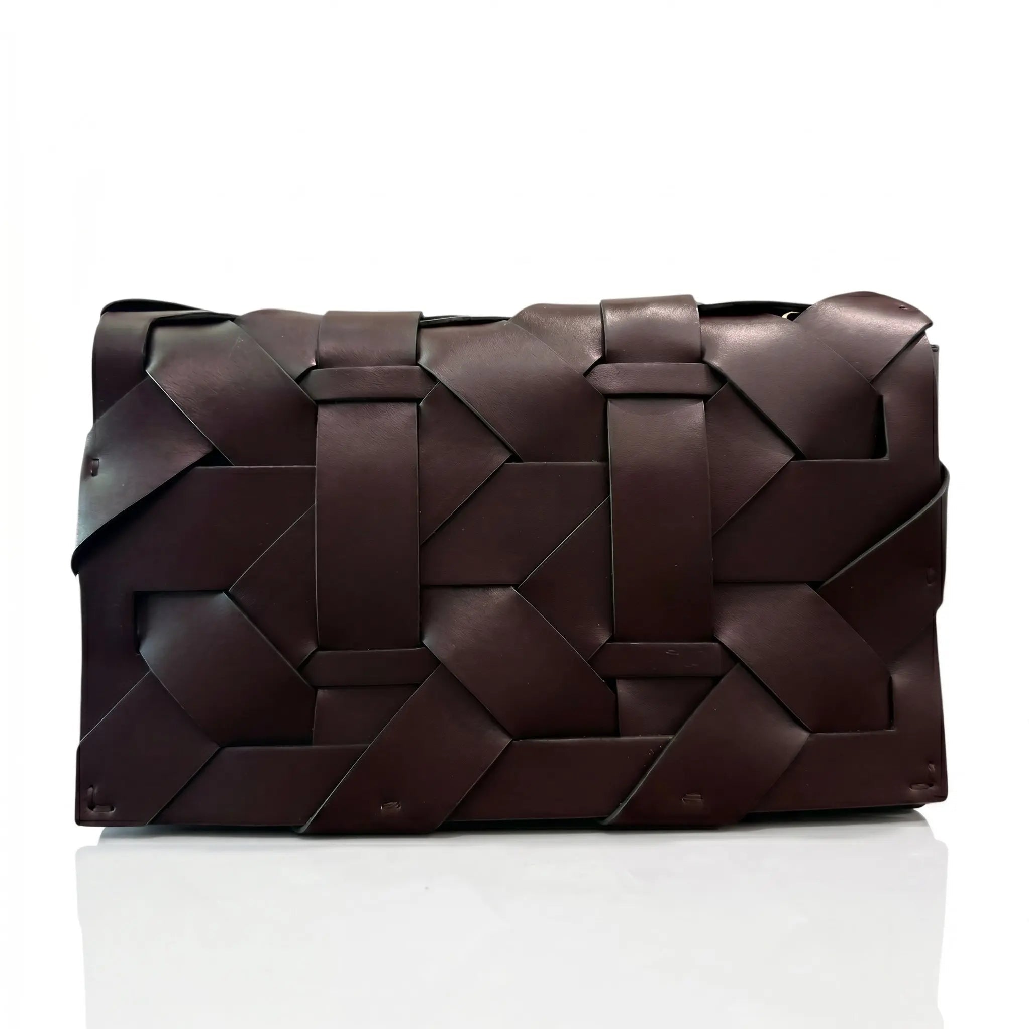 THE ZENOBIA WOVEN CLUTCH