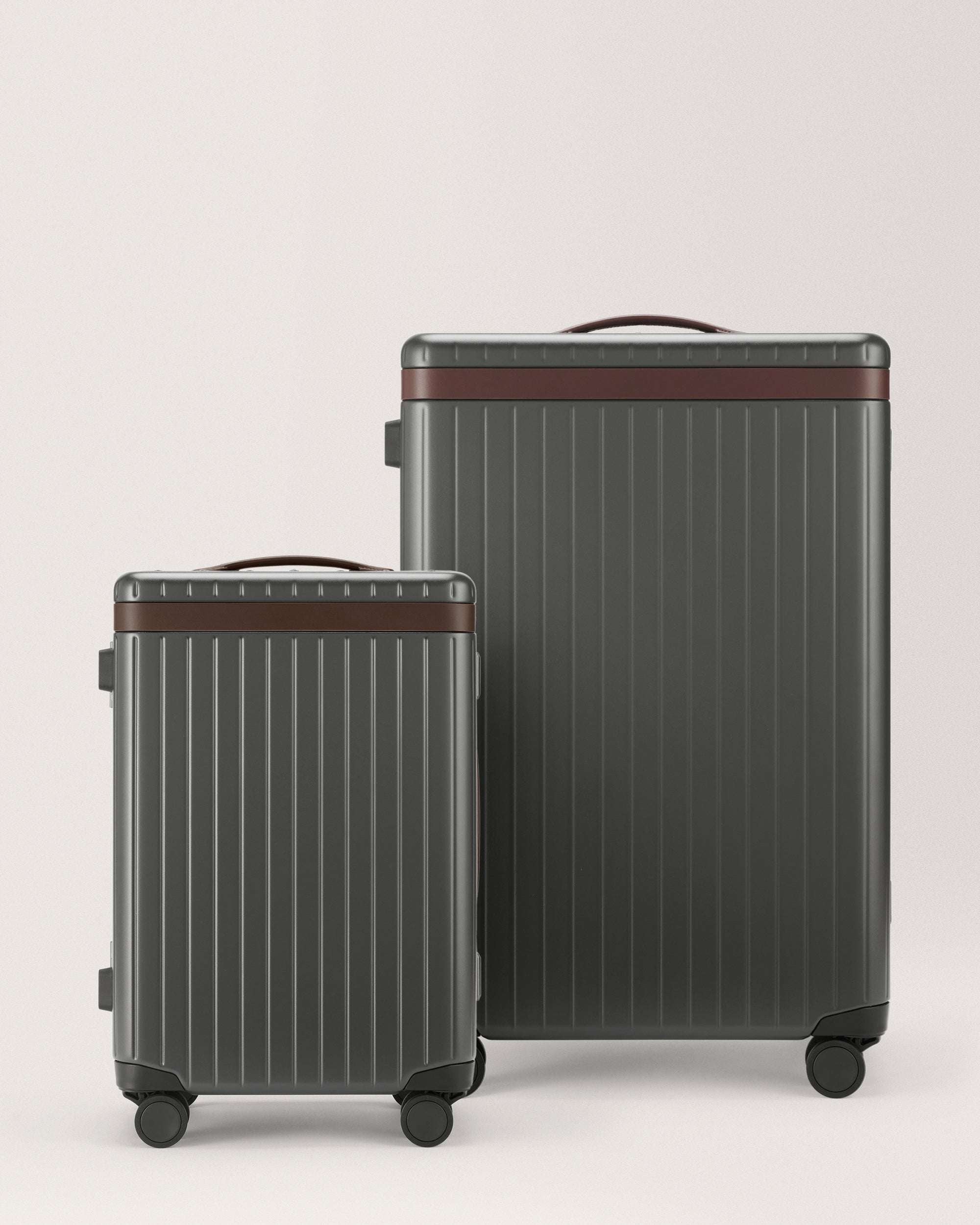 Hybrid The Luggage Set (Grey / Chocolate) by Carl Friedrik