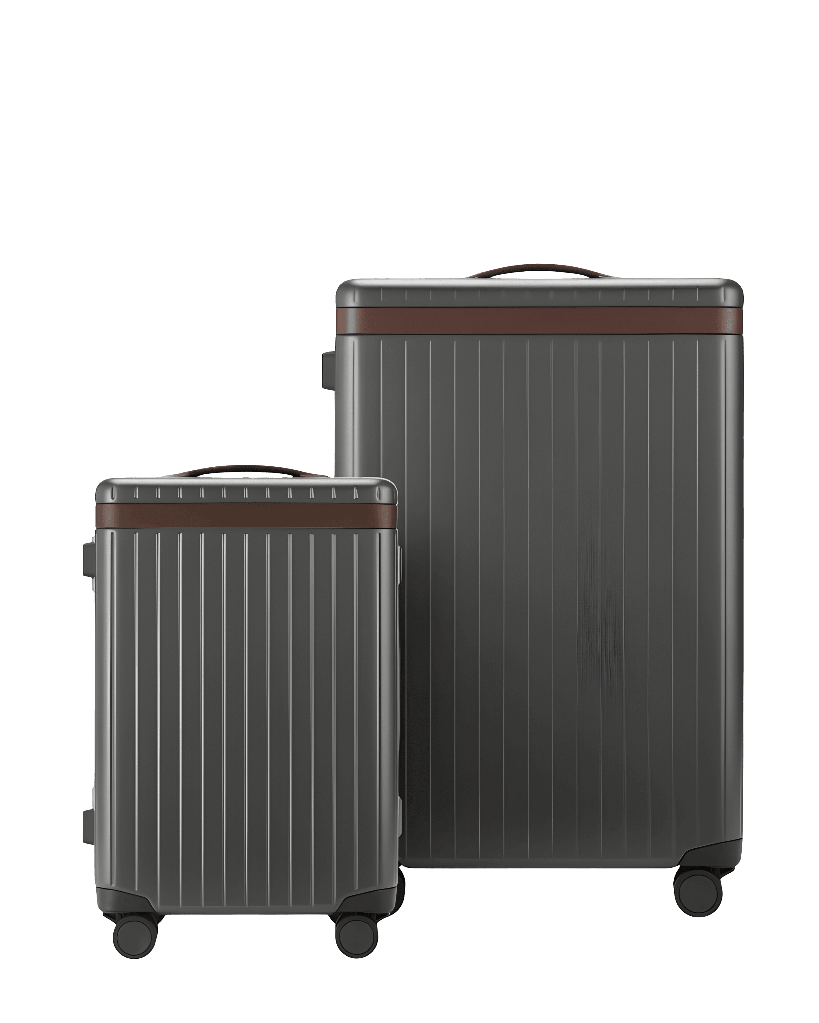 Hybrid The Luggage Set (Grey / Chocolate) by Carl Friedrik