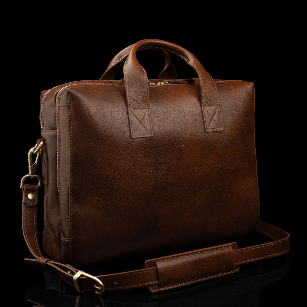 Von Baer Essential Modern Briefcase — Italian Leather