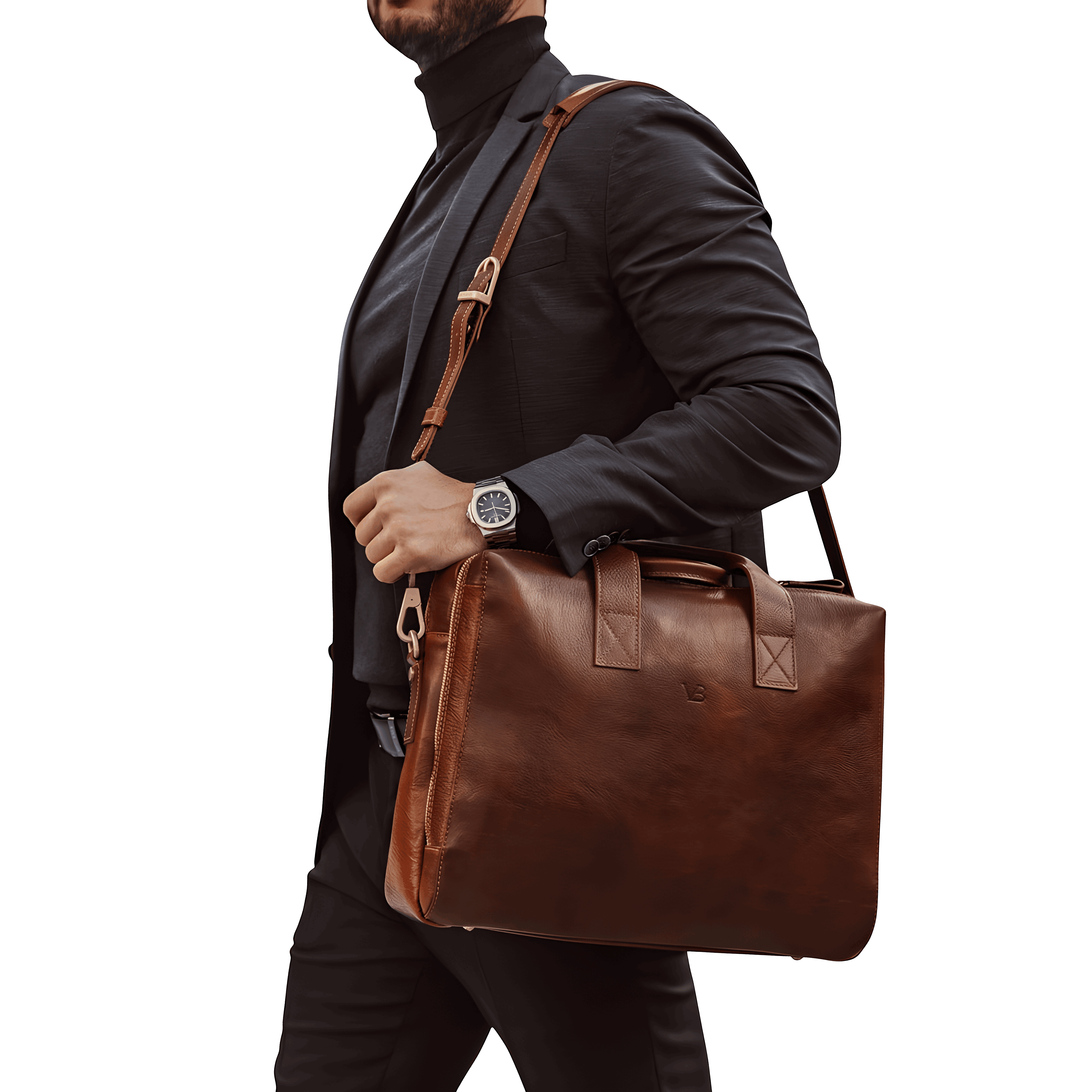 Von Baer Essential Modern Briefcase — Italian Leather