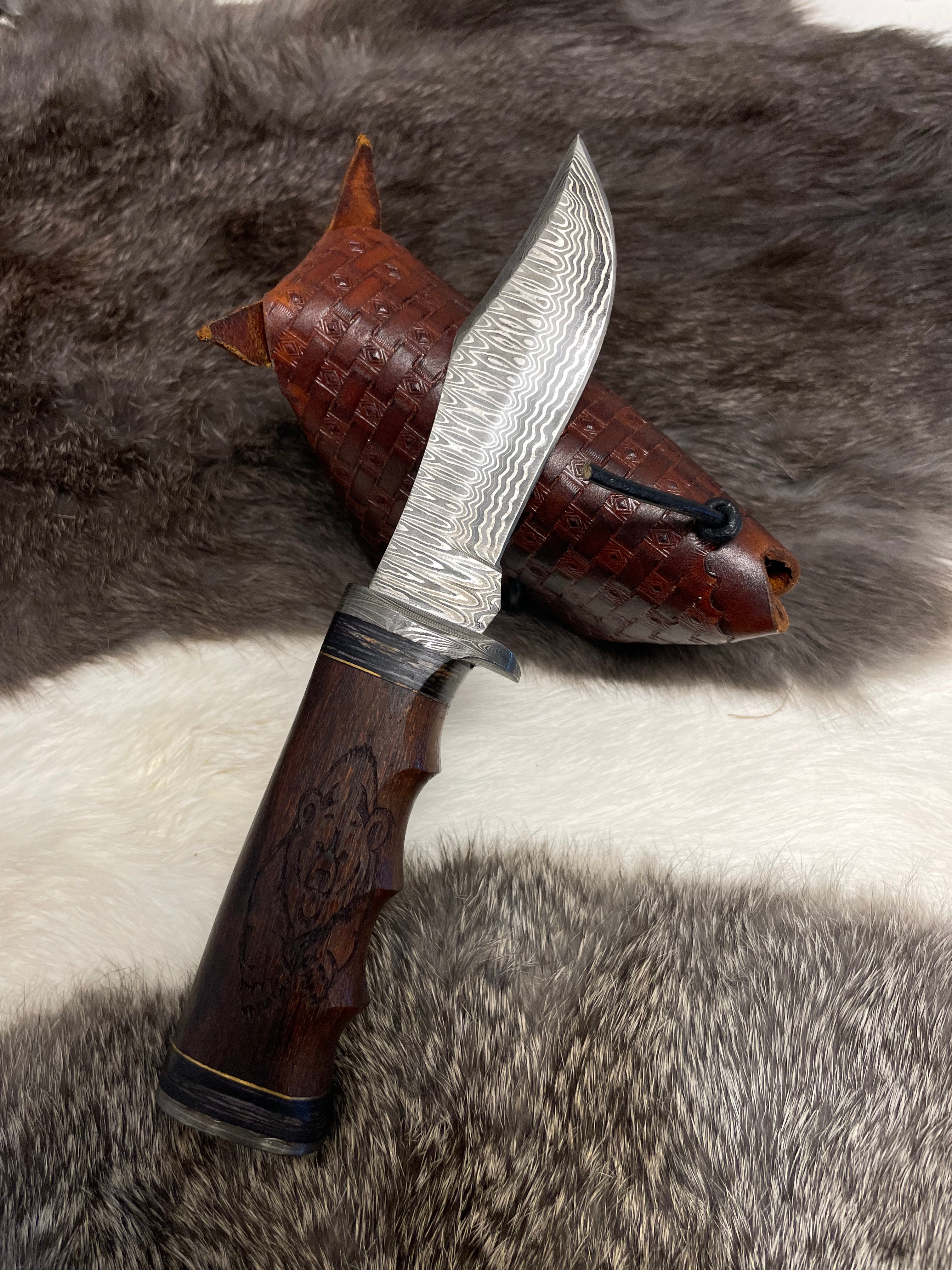 Grizzly Timberline Damascus Knife Damascus Knife TK-099 (Compact)